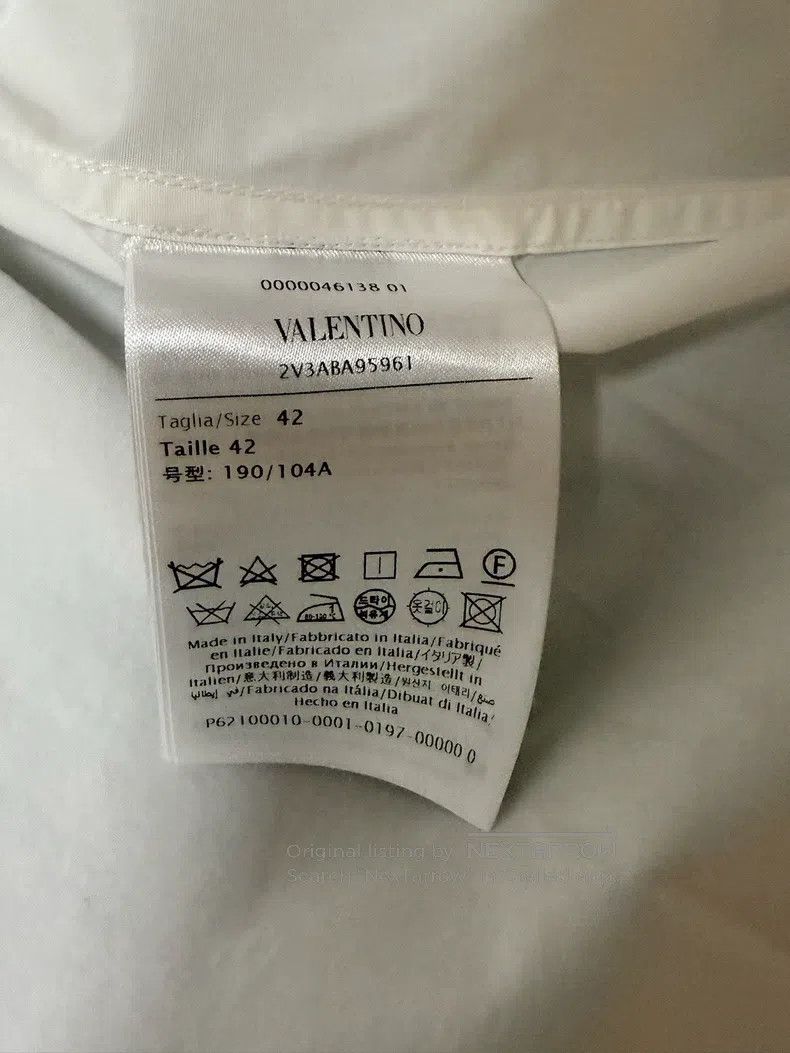 Valentino Valentino Pure white rose shirt Size US XXL / EU 58 / 5 - 7 Thumbnail