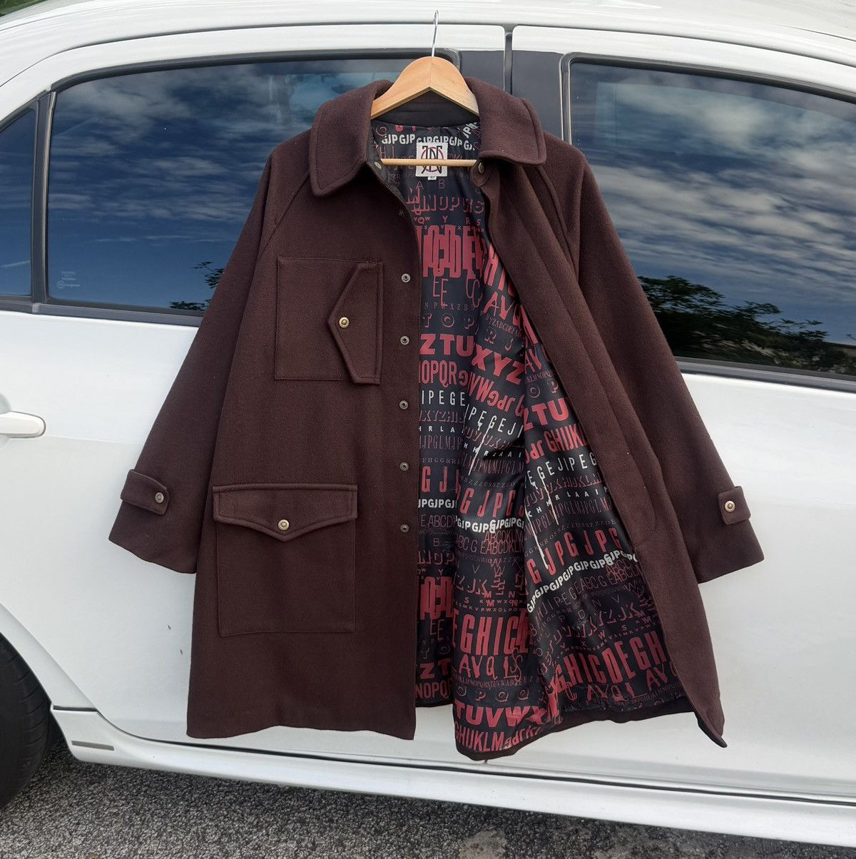 Jean Paul Gaultier Vintage JPG Paris Distressed Wool Blend Long Coat Size US L / EU 52-54 / 3 - 4 Thumbnail