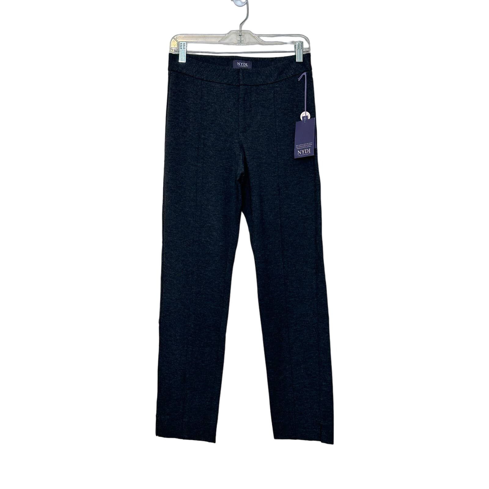 NYDJ NYDJ Charcoal Lift Tuck straight legs pants size 0 Size 25" / US 0 / IT 36 - 12 Thumbnail
