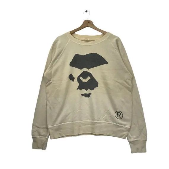 Bape Vtg 90’ BAPE A BATHING APE Angry General Face Sweatshirt Size US M / EU 48-50 / 2 - 1 Thumbnail