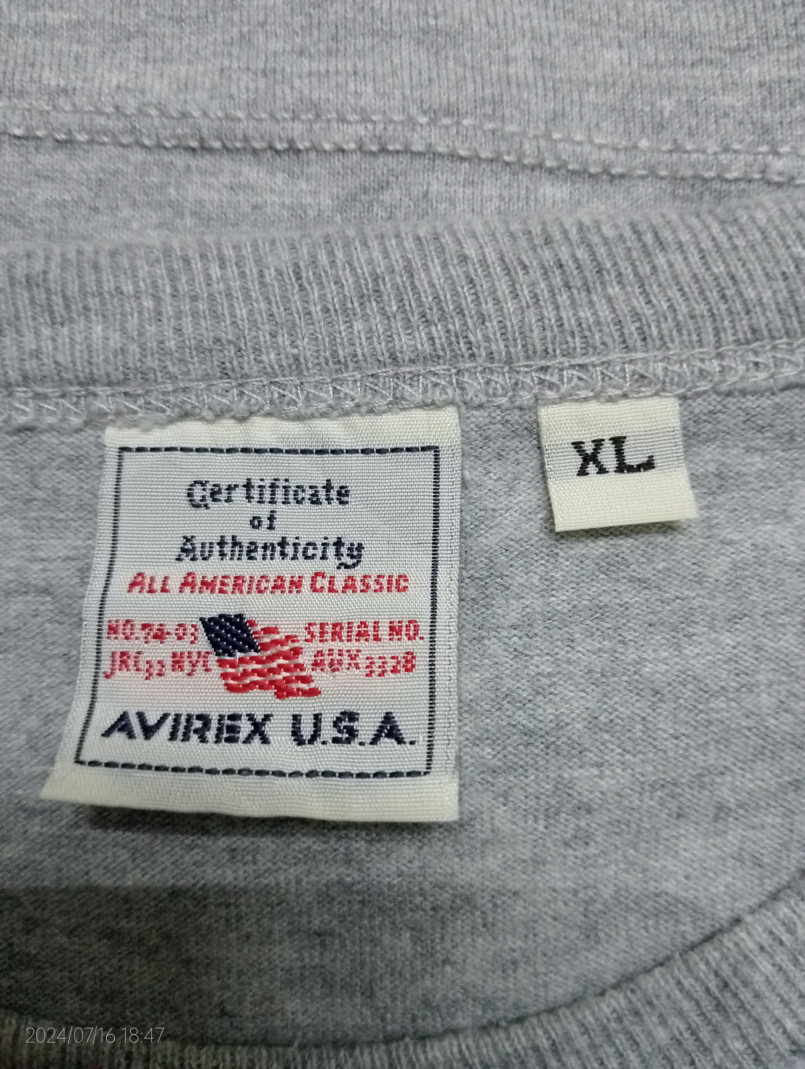 Avirex Vintage Avirex USA Tee Very Rare Size US XL / EU 56 / 4 - 3 Thumbnail