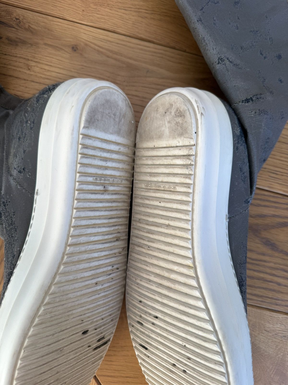 Rick Owens Drkshdw Rick Owens waxed distressed sock ramones Size US 11 / EU 44 - 8 Thumbnail