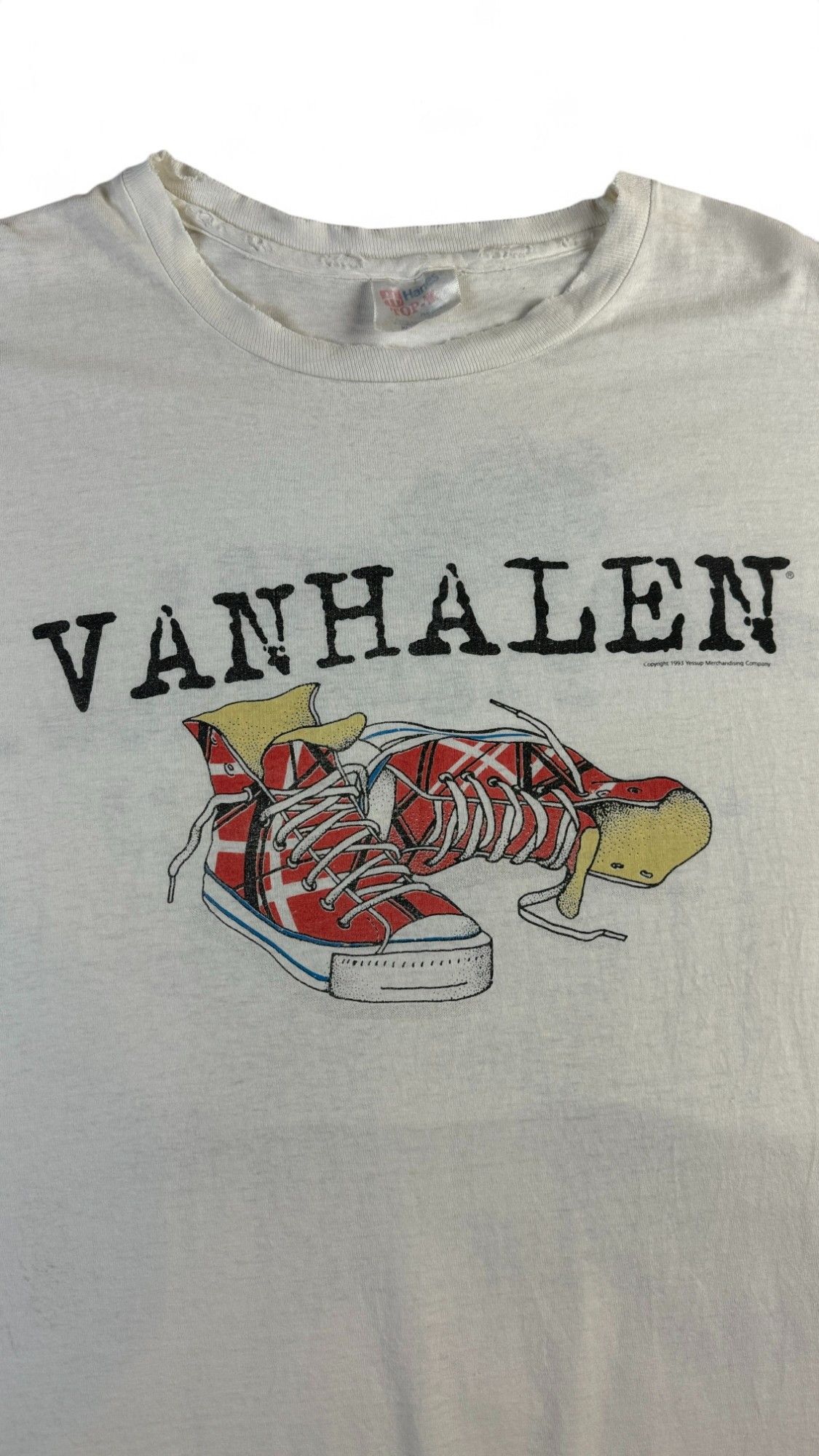 Hanes Rare Van Halen 1993 Tour Shirt Right here right now Size US XL / EU 56 / 4 - 5 Thumbnail