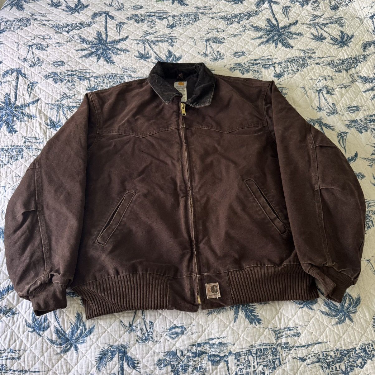 Carhartt × Vintage VTG Carhartt Santa Fe Jacket Mens XXL Brown J14 Size US XXL / EU 58 / 5 - 1 Thumbnail