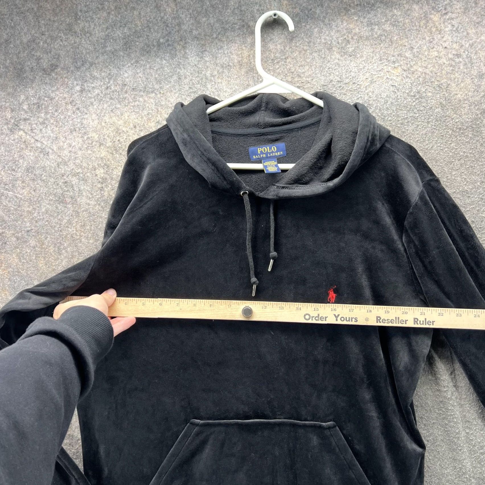 Polo Ralph Lauren Polo Ralph Lauren Pajama Top Mens M Black Velour Hooded Sleepwear Lounge Size US M / EU 48-50 / 2 - 6 Thumbnail