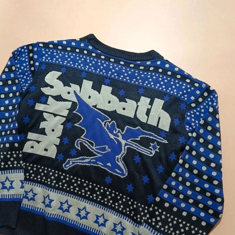 Black Sabbath Black Sabbath Official Purple Christmas "Ugly" Sweater M Size US M / EU 48-50 / 2 - 10 Thumbnail