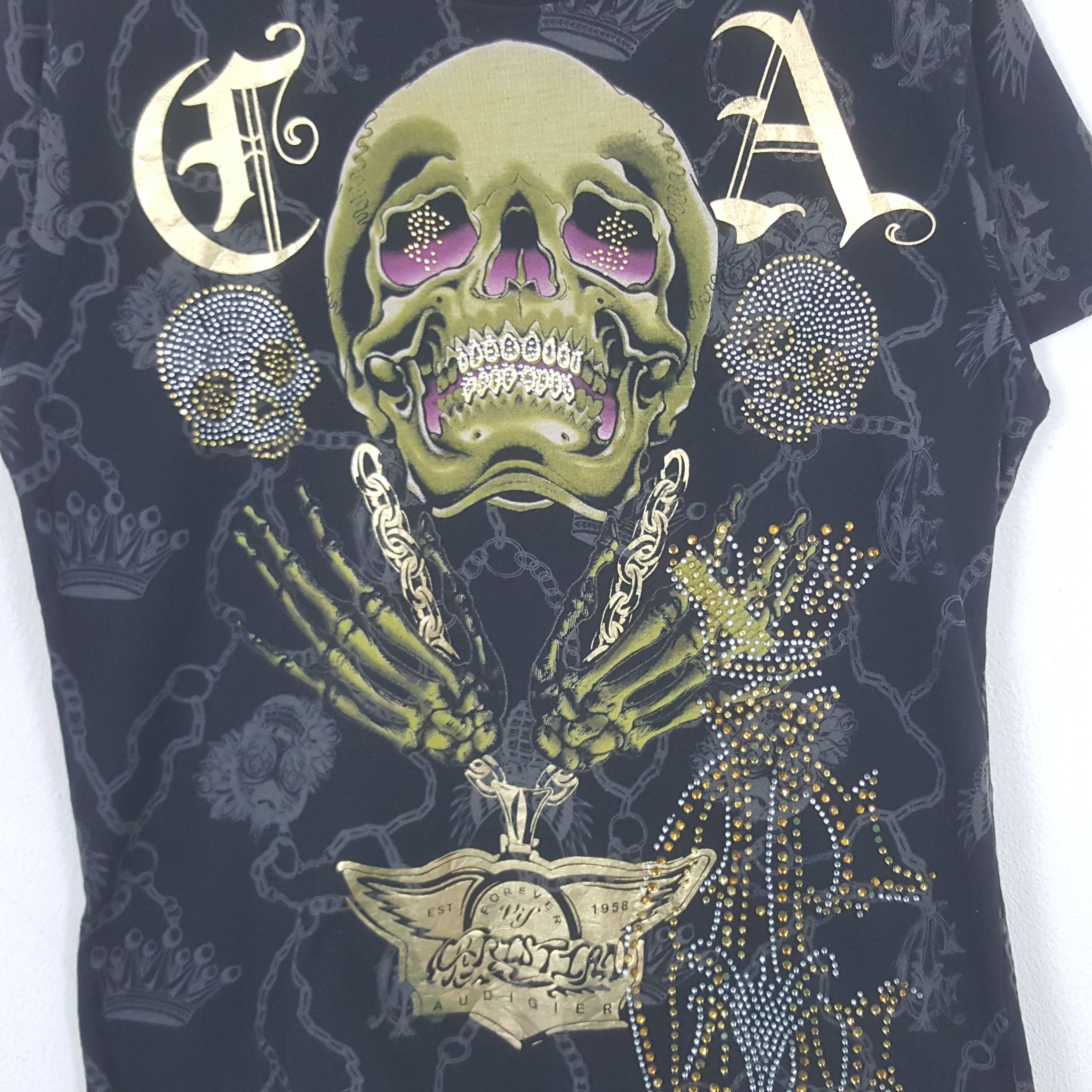 Christian Audigier Vintage Christian Audigear Los Angeles Designer Tshirt RR5 Size US M / EU 48-50 / 2 - 4 Thumbnail