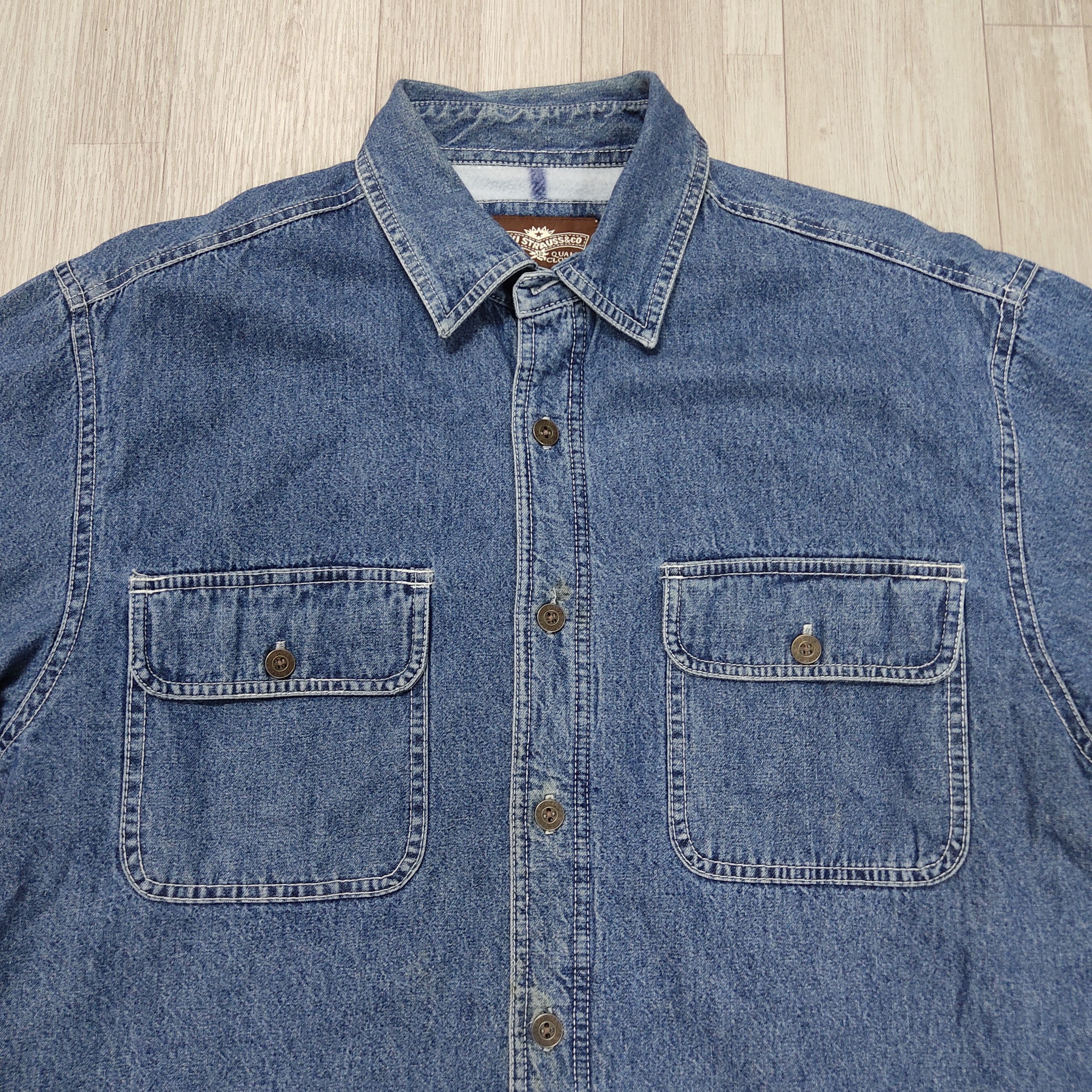 Levi's × Vintage Vintage Levi's Fleece Lined Denim Shirt Jacket Size US M / EU 48-50 / 2 - 5 Thumbnail