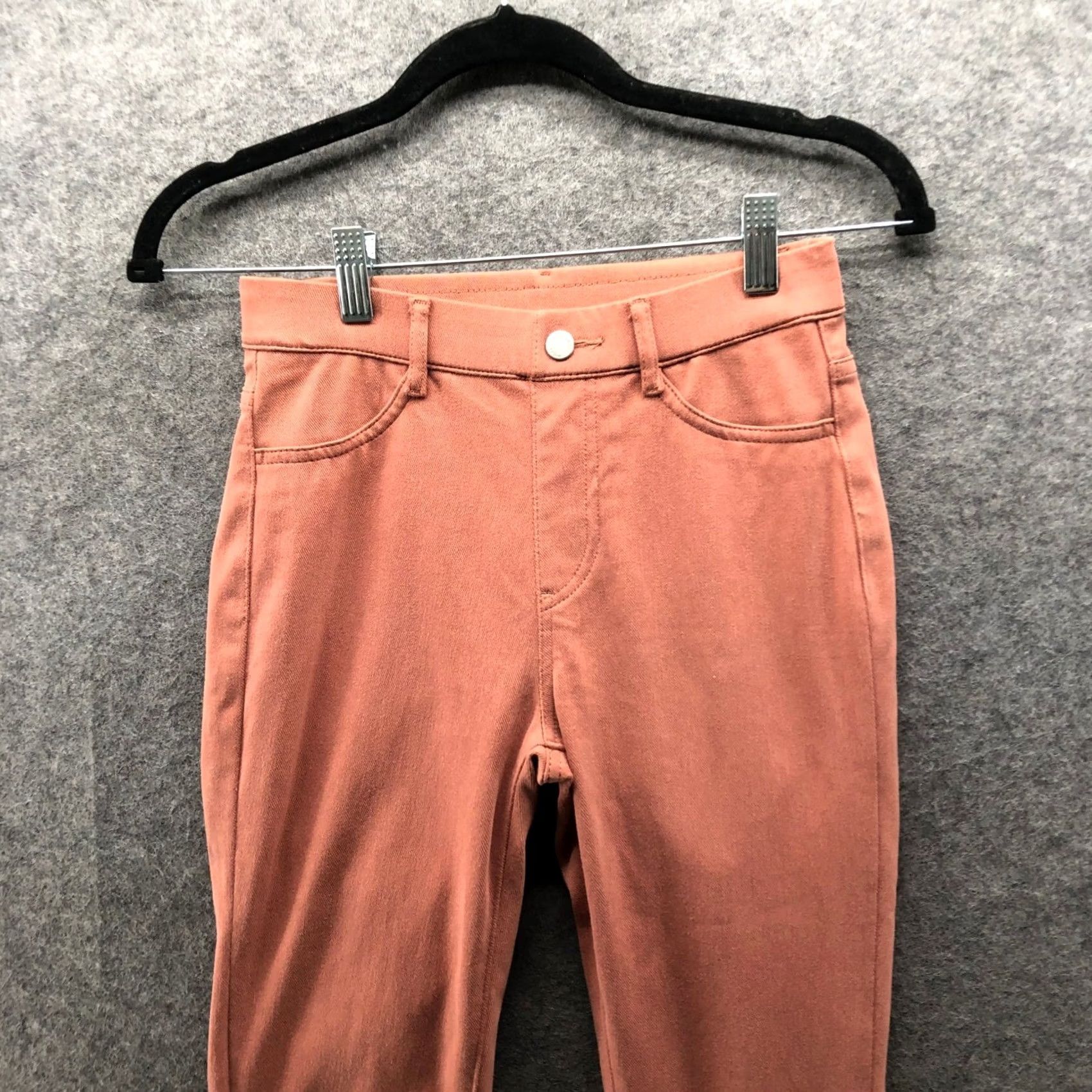 Uniqlo Uniqlo Ultra Stretch Leggings Pants Womens XS Orange Peach Pull On 24-25 Size 26" / US 2 / IT 38 - 3 Thumbnail