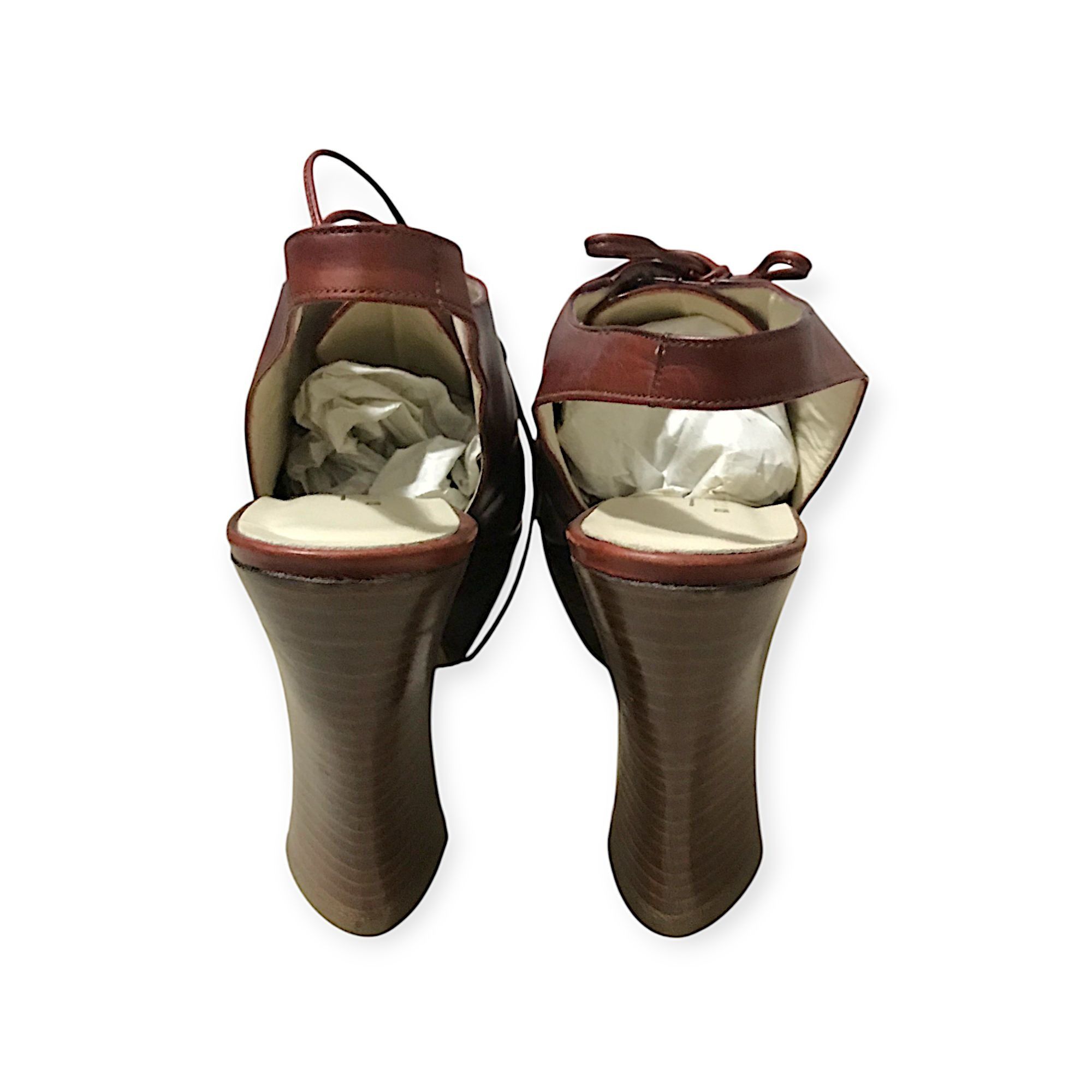 Other Vintage Michel Perry Sculptural Slingback Pumps, Archival Fo Size US 7.5 / IT 37.5 - 5 Thumbnail