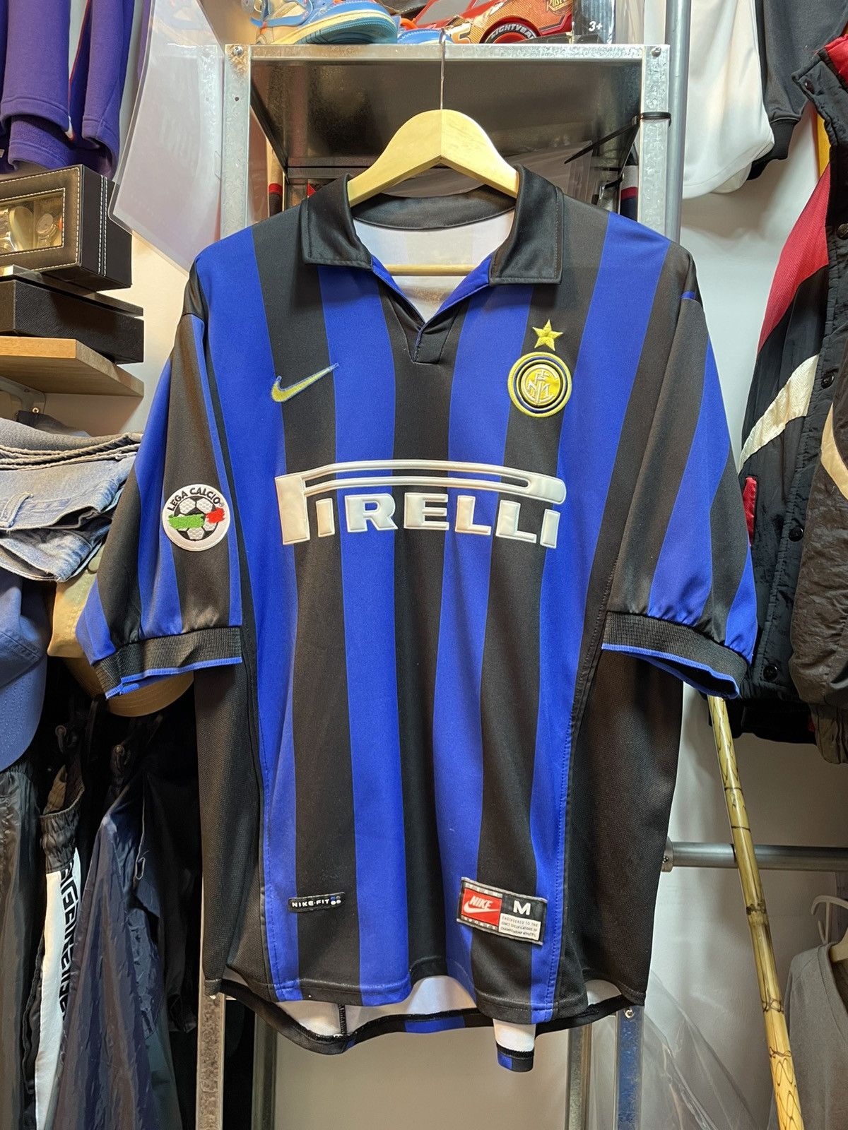 Nike Vintage 1998-1999 Inter Milan BAGGIO Home Kit Size US M / EU 48-50 / 2 - 1 Thumbnail
