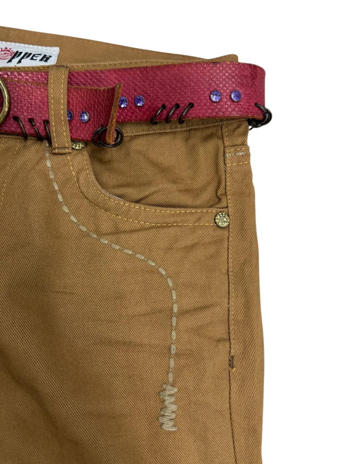 Hysteric Glamour × Japanese Brand × Seditionaries Flared GRASS HOPPER Seditionaries Back Embroidered Size US 28 / EU 44 - 8 Thumbnail