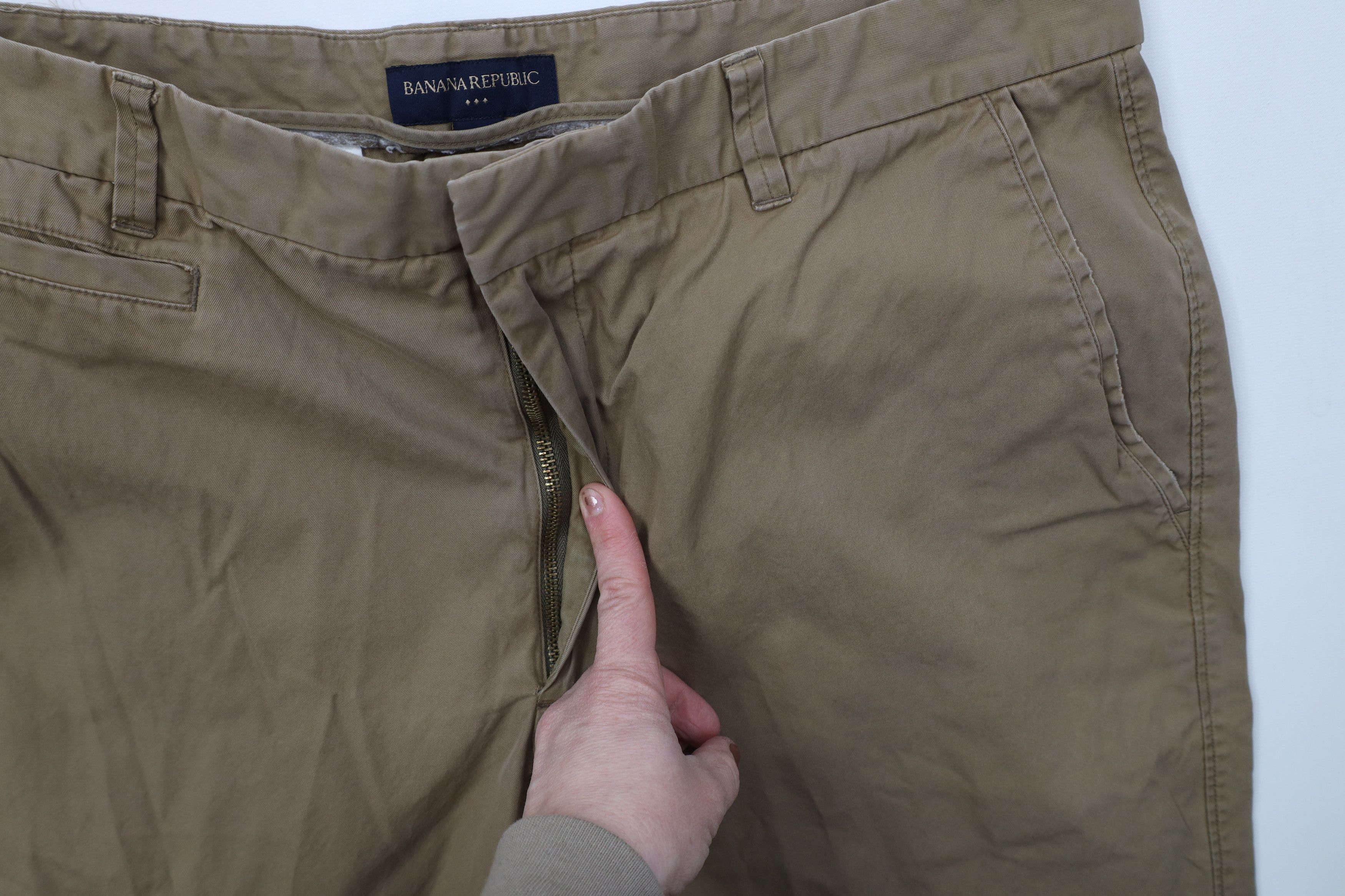 Banana Republic Vintage Y2K Banana Republic Wide Leg Chino Pants Brown Size US 38 / EU 54 - 6 Thumbnail
