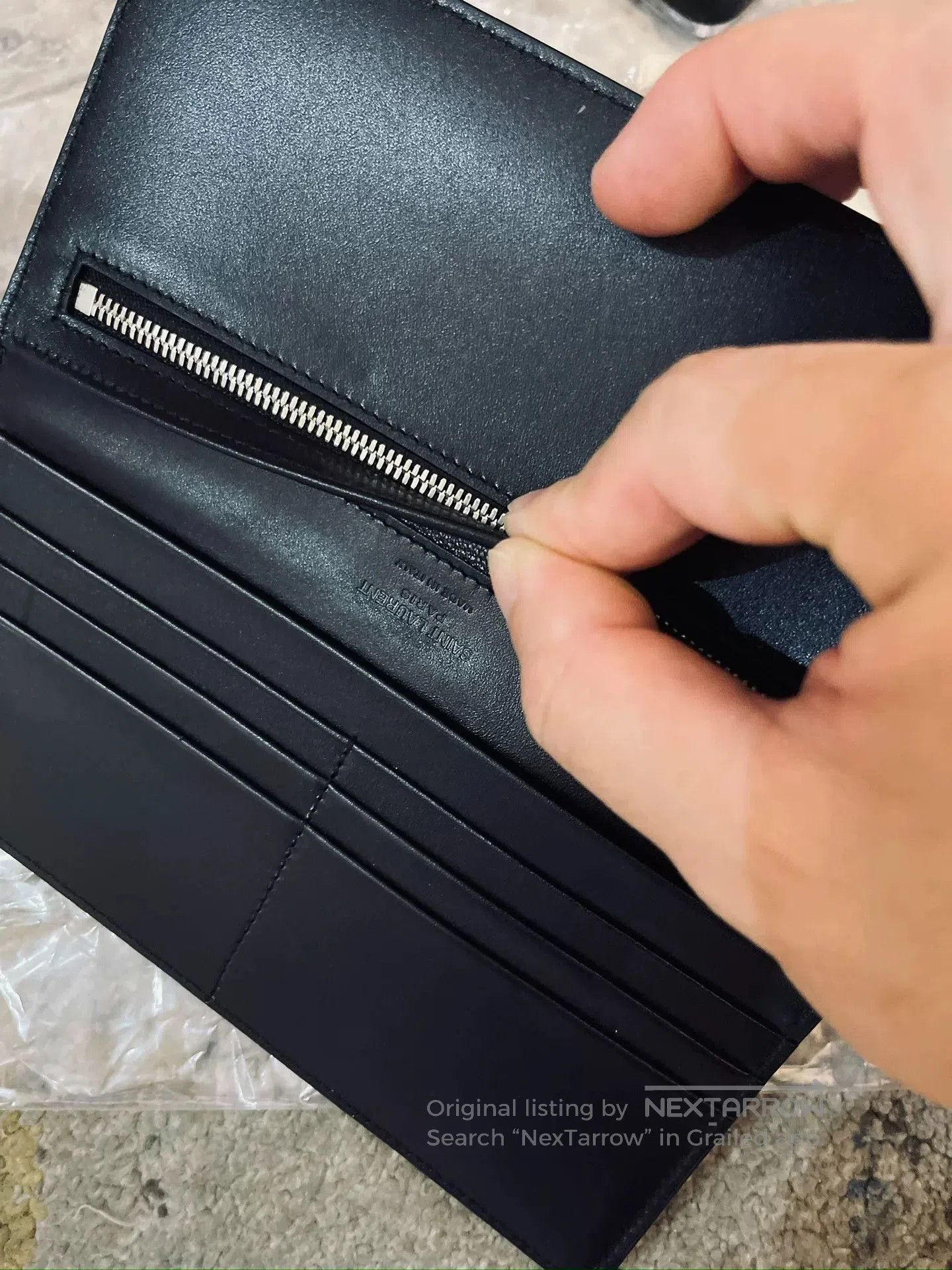 Yves Saint Laurent Saint Laurent Crocodile Long Wallet. Size ONE SIZE - 4 Thumbnail