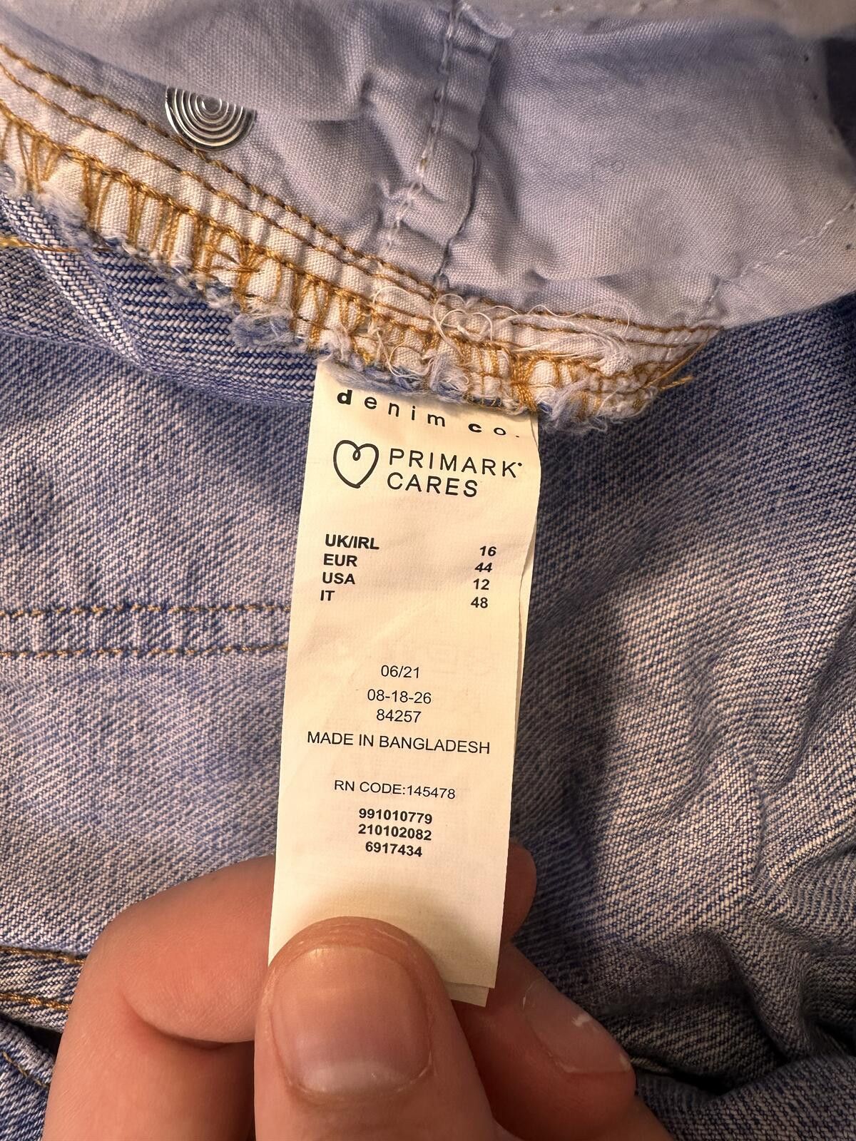 Primark Denim Co. Sz 16 Light Wash High-Waisted Mom Jeans Size 29" - 4 Thumbnail