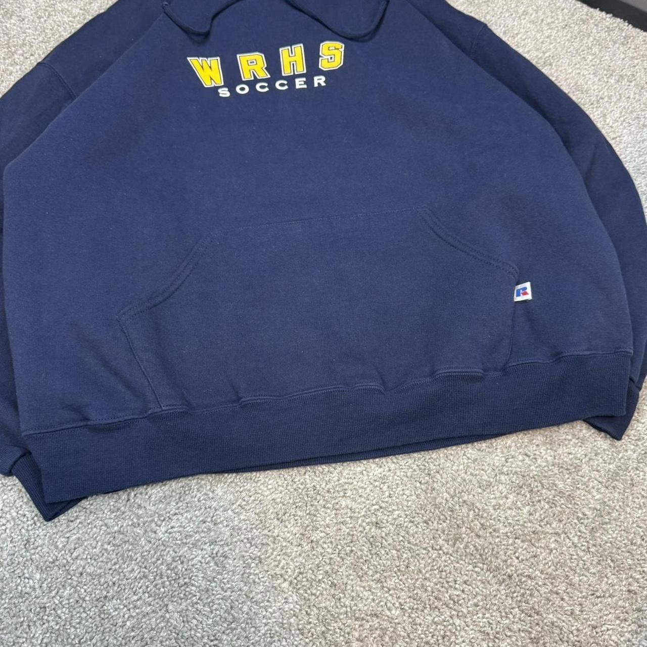 Russell Athletic × Vintage VTG 90s Russell Athletic Boxy Hoodie Size US XL / EU 56 / 4 - 3 Thumbnail