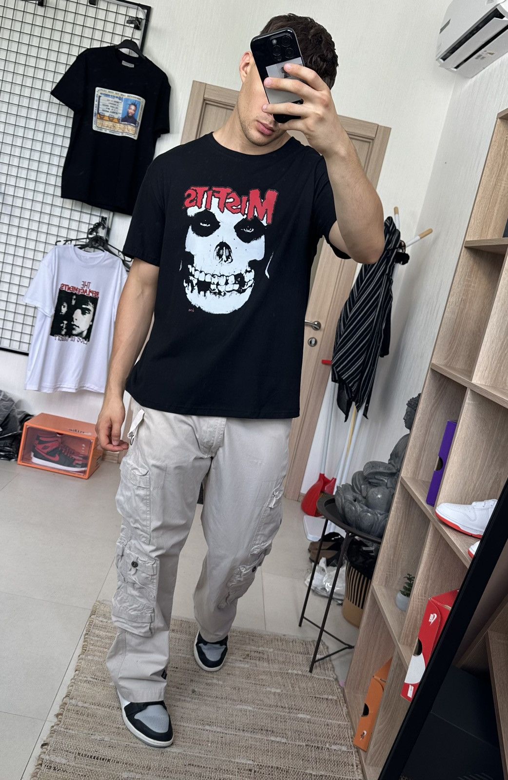 Band Tees × Misfits Misfits Skull Graphic Punk Band Tshirt Men Black L Big logo Size US L / EU 52-54 / 3 - 13 Thumbnail