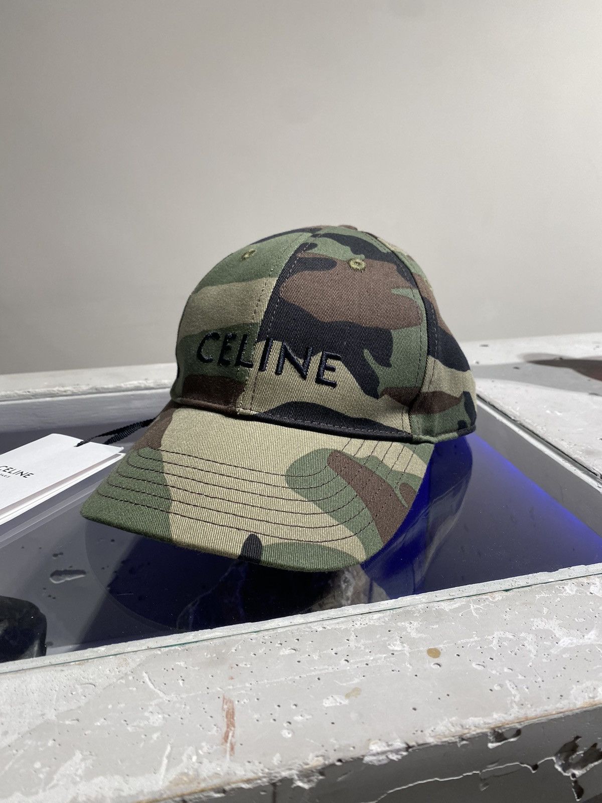 Celine BNWT Celine Camouflagen Logo Cap Size ONE SIZE - 2 Thumbnail