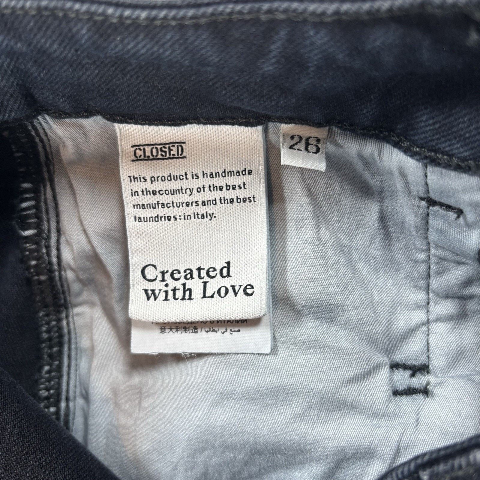 CLOSED Closed Pearl Jeans High Rise Denim Black Women's Size 26 Size 26" / US 2 / IT 38 - 11 Thumbnail