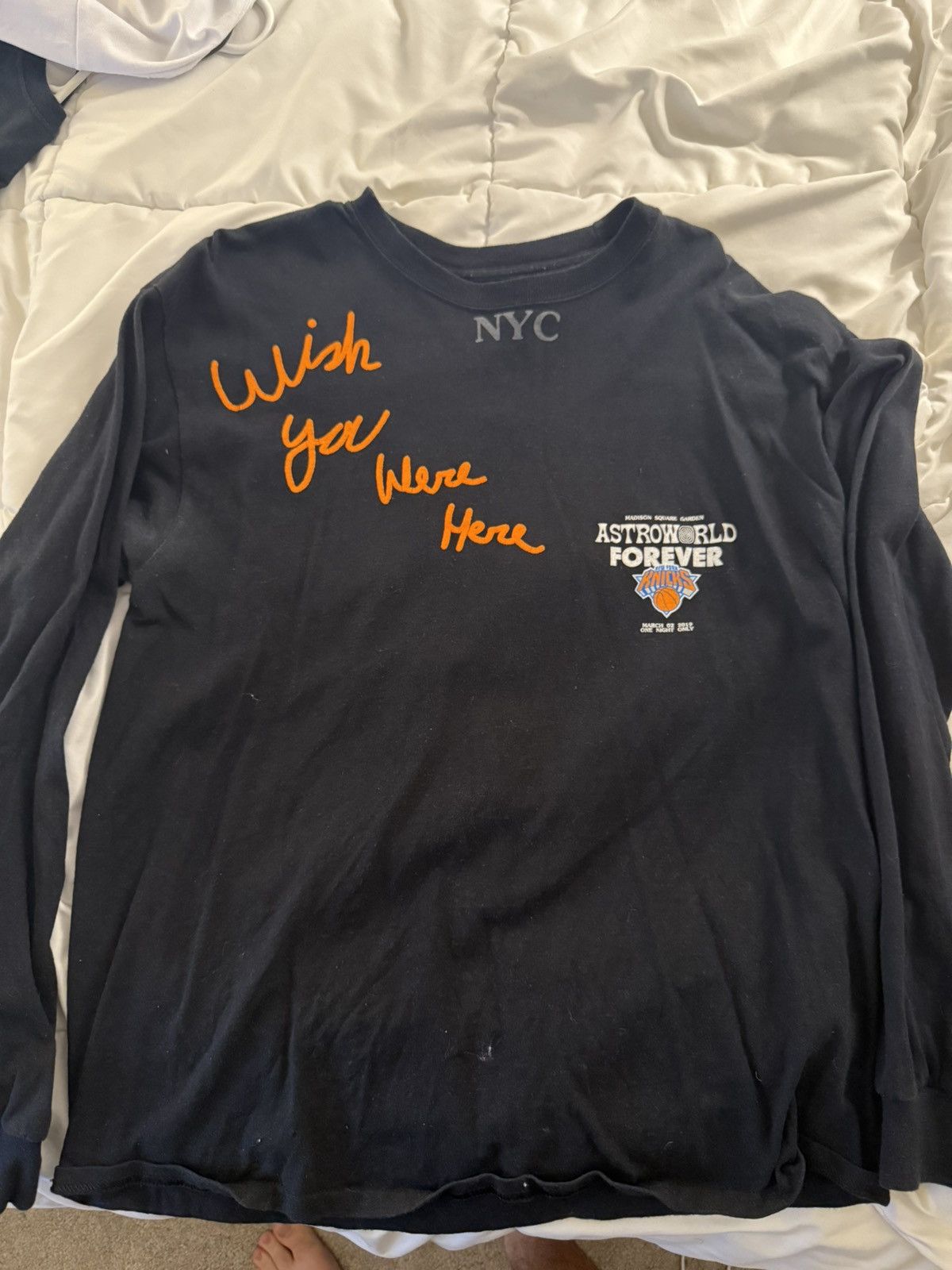 Travis Scott X Astroworld Forever Knicks Long Sleeve T-Shirt