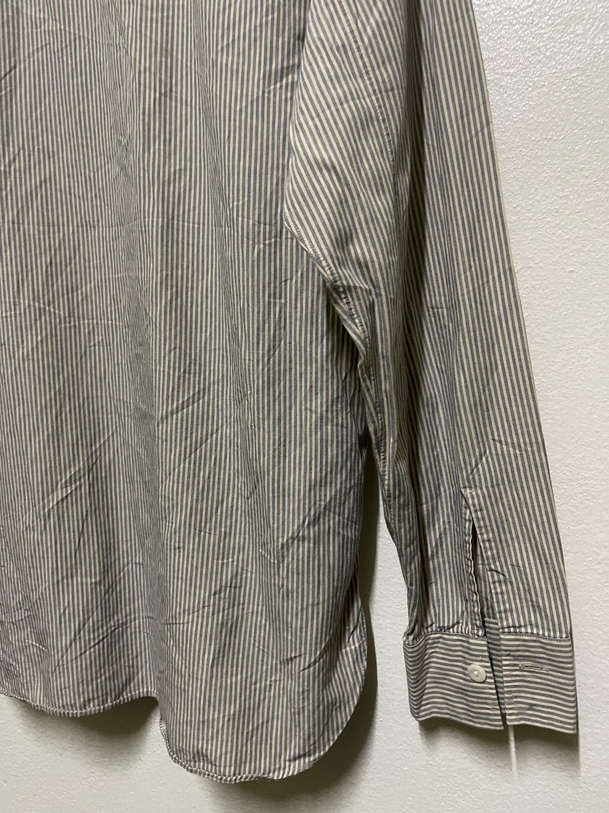 Japanese Brand × N.Hoolywood N.Hoolywood Long Sleeve Shirt Striped Size US M / EU 48-50 / 2 - 10 Thumbnail