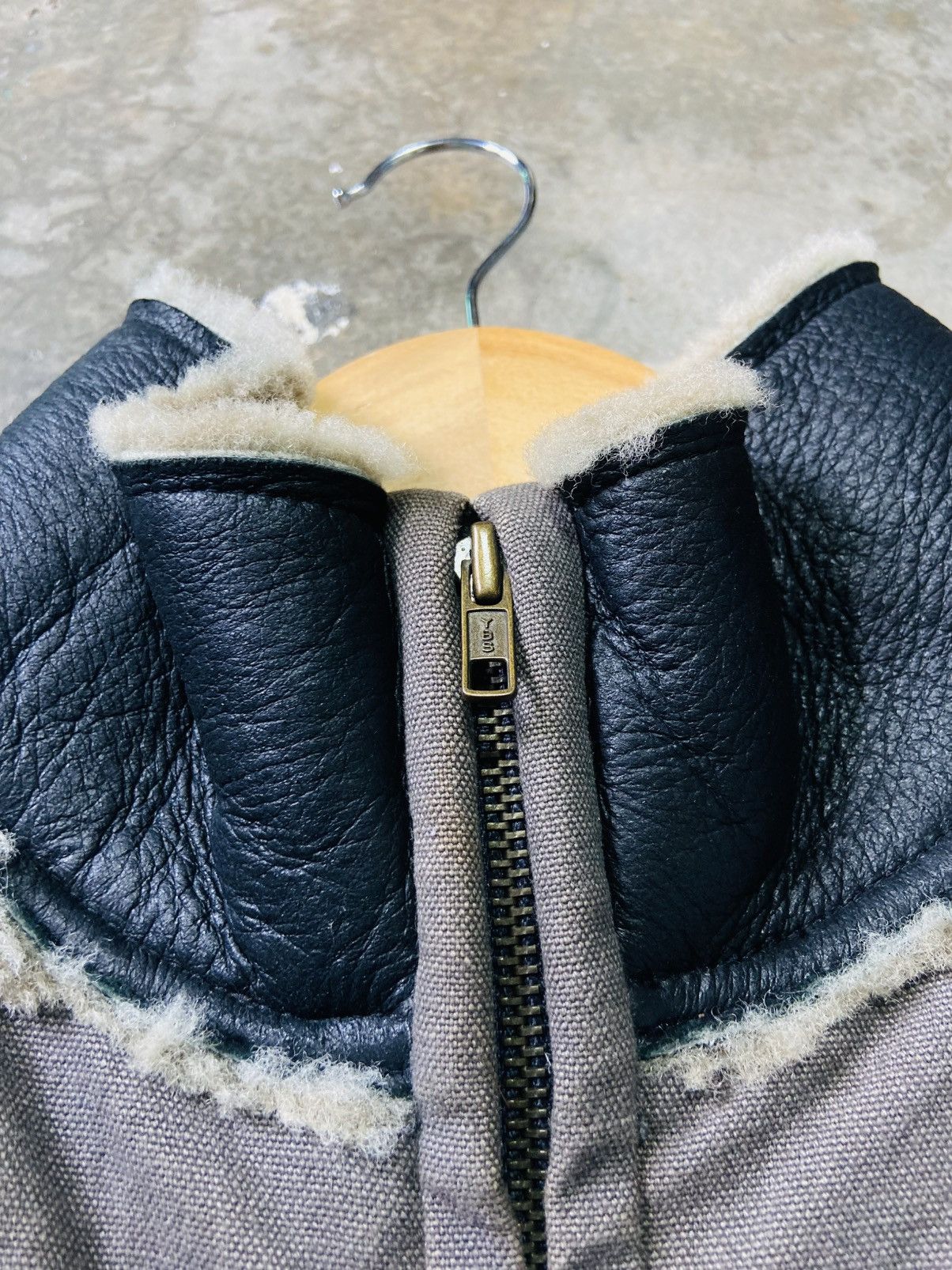 Designer Vintage Rallys Duck Canvas + Leather Zipper Jacket Size US L / EU 52-54 / 3 - 10 Thumbnail