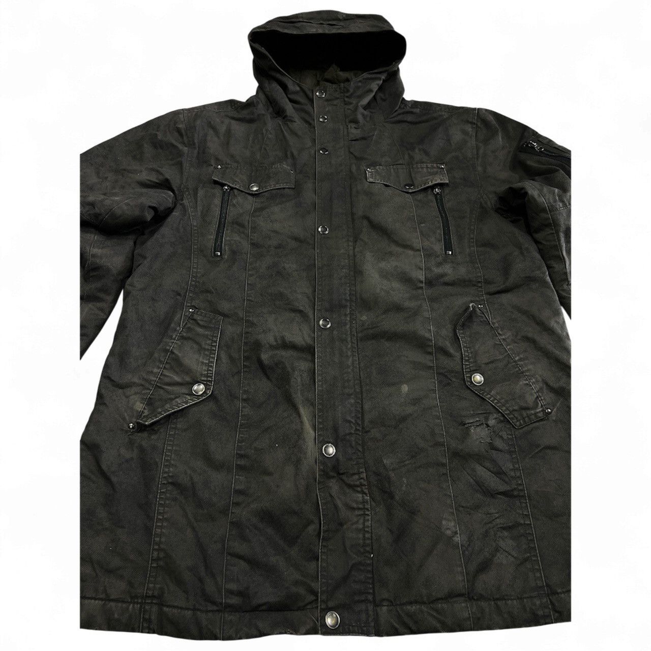 Japanese Brand Splendid satisfaction Wax Jacket Gorpcore Size US XXL / EU 58 / 5 - 4 Thumbnail