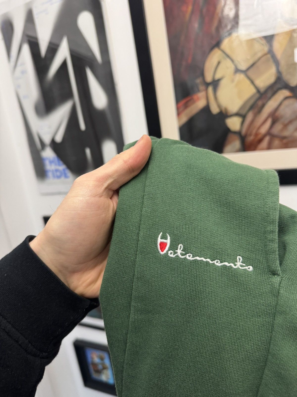 Vetements SS16 Vetements Demna Gvasalia Deconstructed Sweatpants Green Size US 30 / EU 46 - 3 Thumbnail