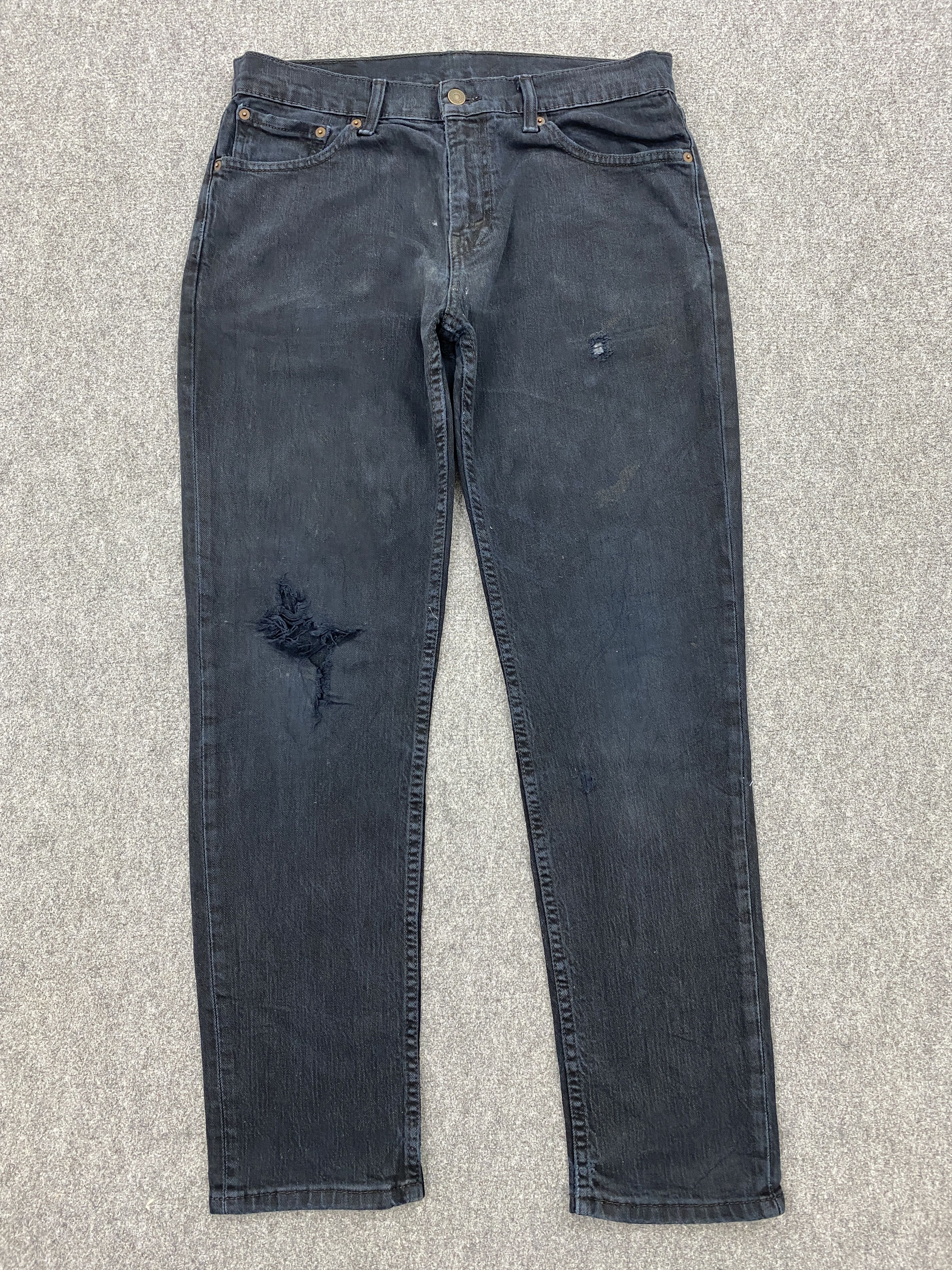 Levi's × Vintage Distressed Vintage Levis Faded Black Jeans Size US 33 - 1 Thumbnail