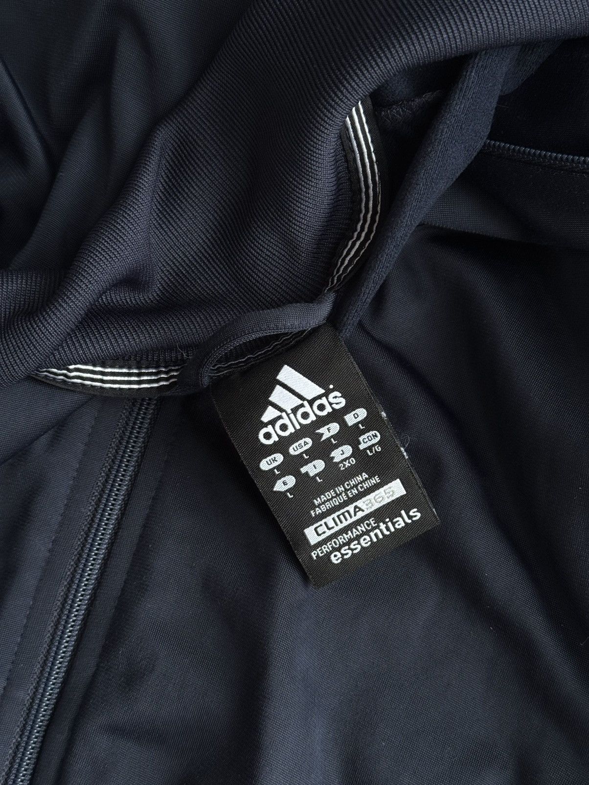 Adidas Vintage Crazy Adidas Navy Track Jacket Y2K Zip Up Hoodie Size US L / EU 52-54 / 3 - 5 Thumbnail