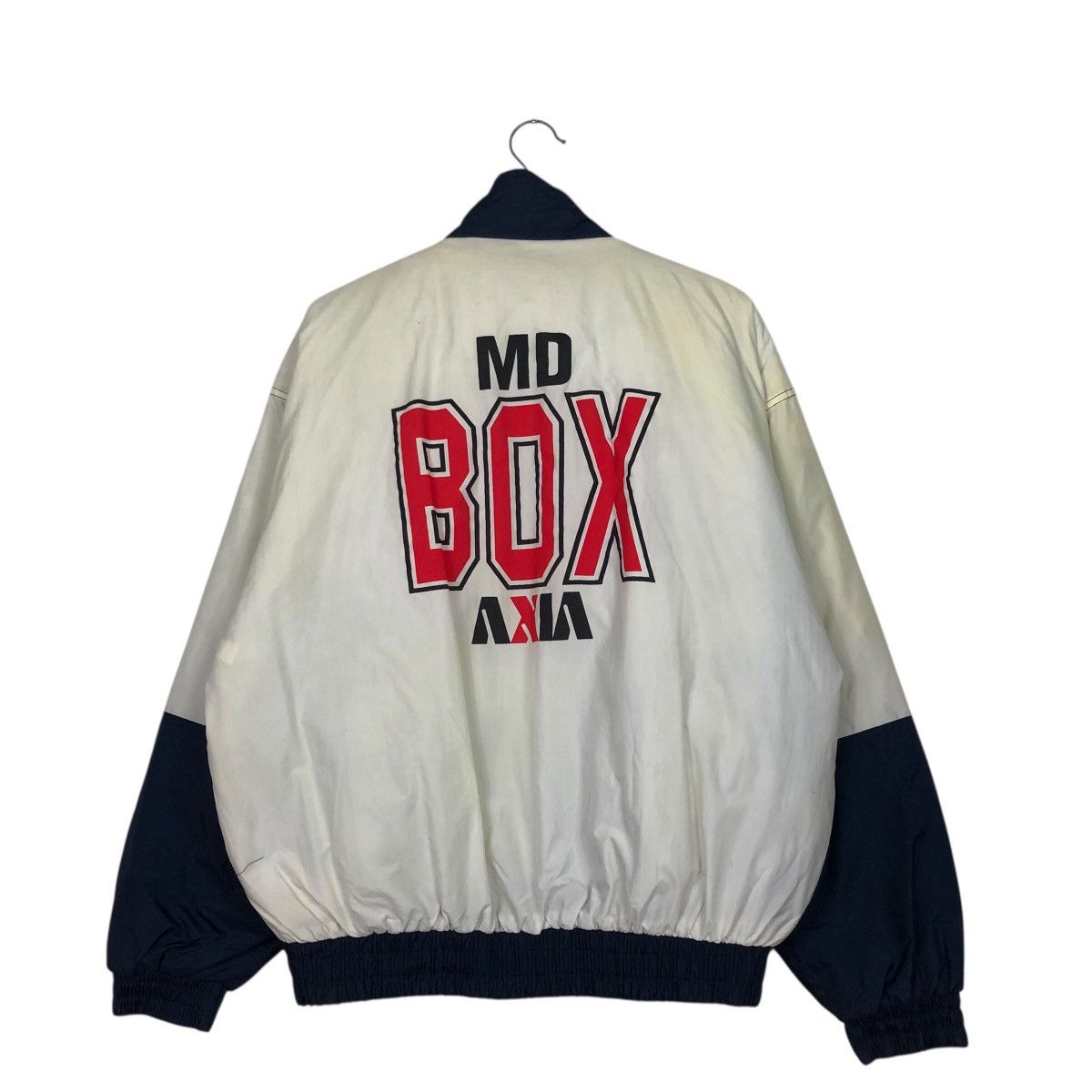 Japanese Brand 📌Vintage Bomber Jacket Sportswear Md Box Axia Big Logo Size US L / EU 52-54 / 3 - 9 Thumbnail