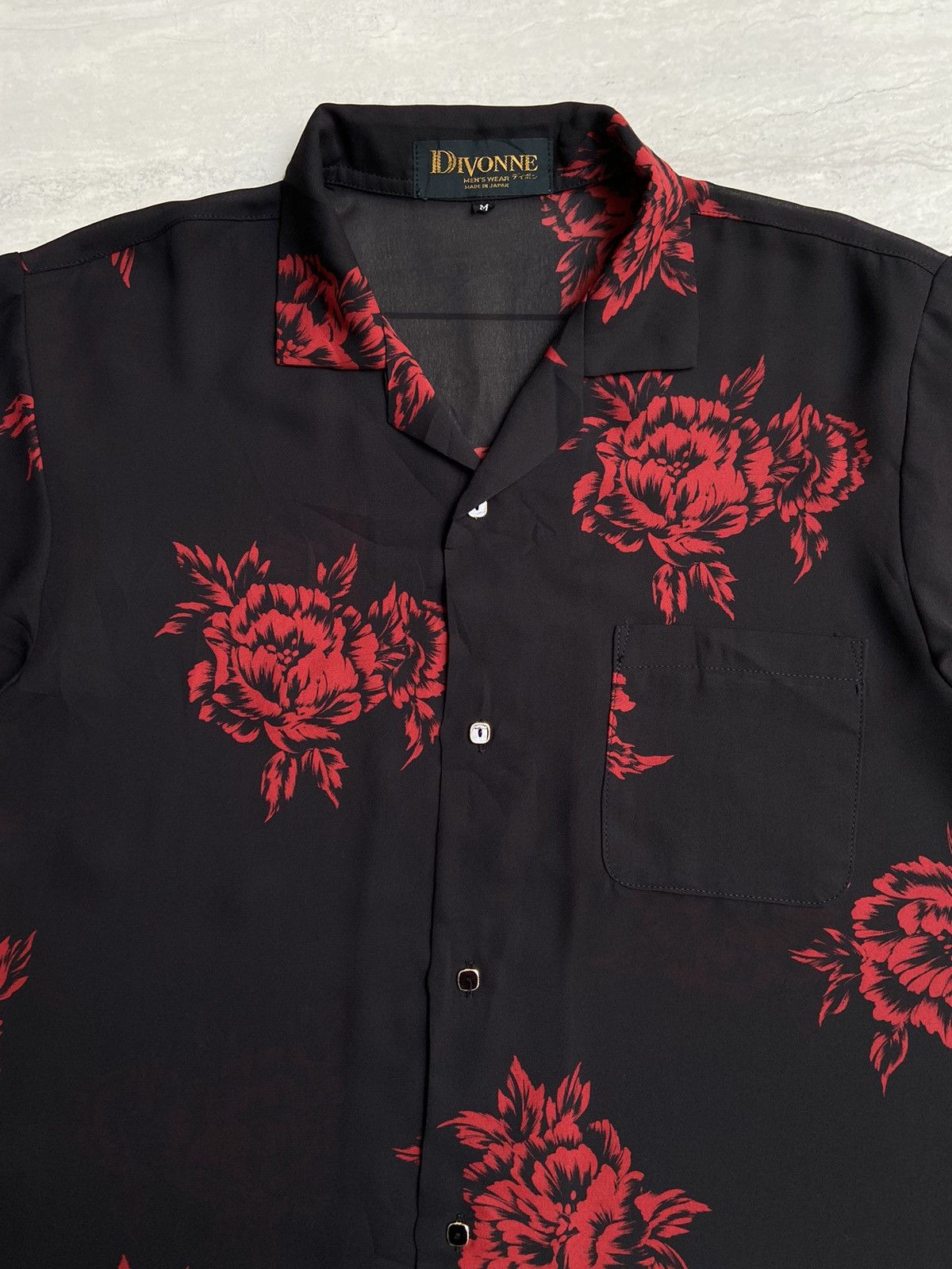 Designer × Japanese Brand DIVONNE Black Motive Shirt Size US S / EU 44-46 / 1 - 9 Thumbnail