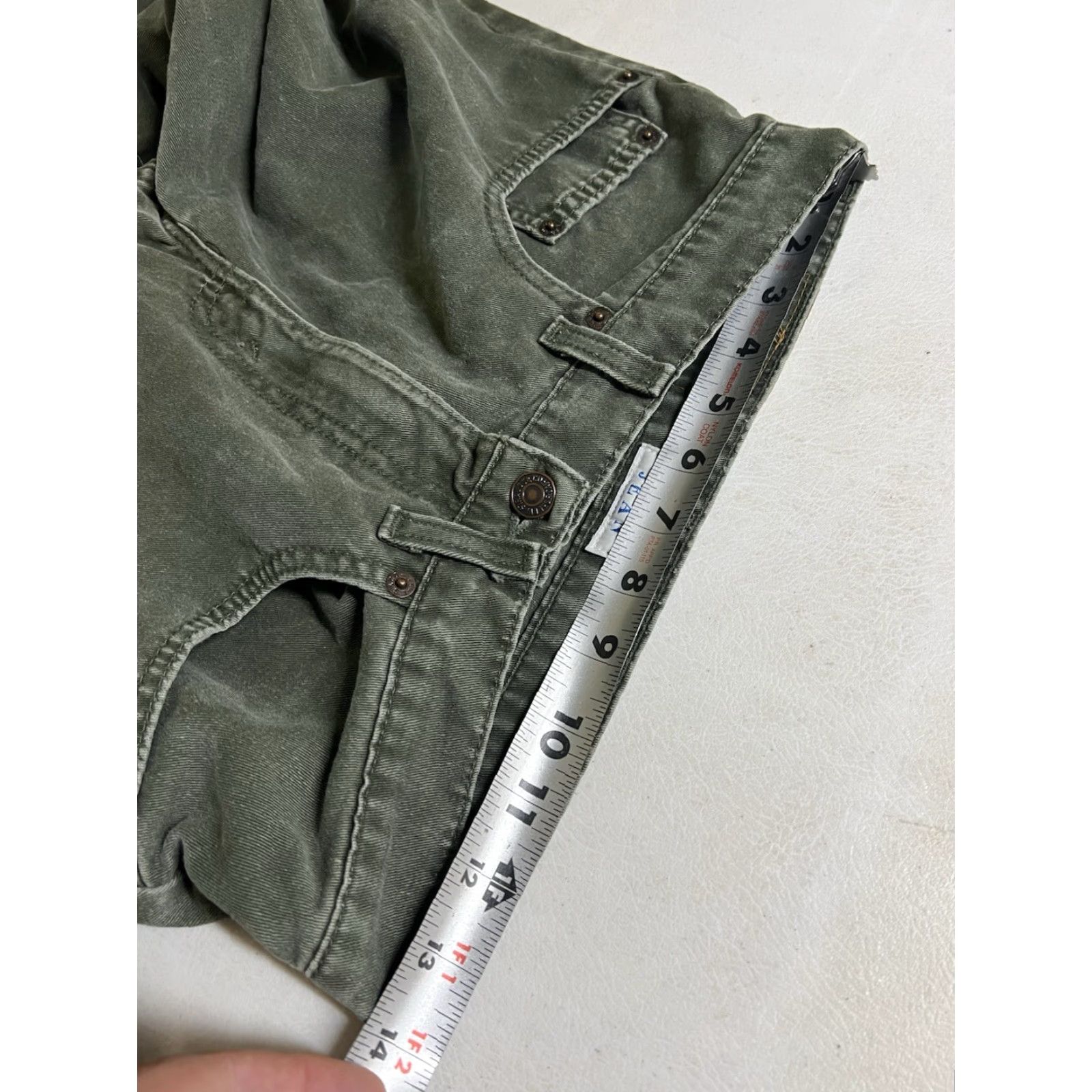 Levi's VINTAGE Levi’s 555 Jeans - 28x31 - Relaxed Straight - Green - USA Made - 90s Vintage Mens Jeans Size US 28 / EU 44 - 7 Thumbnail