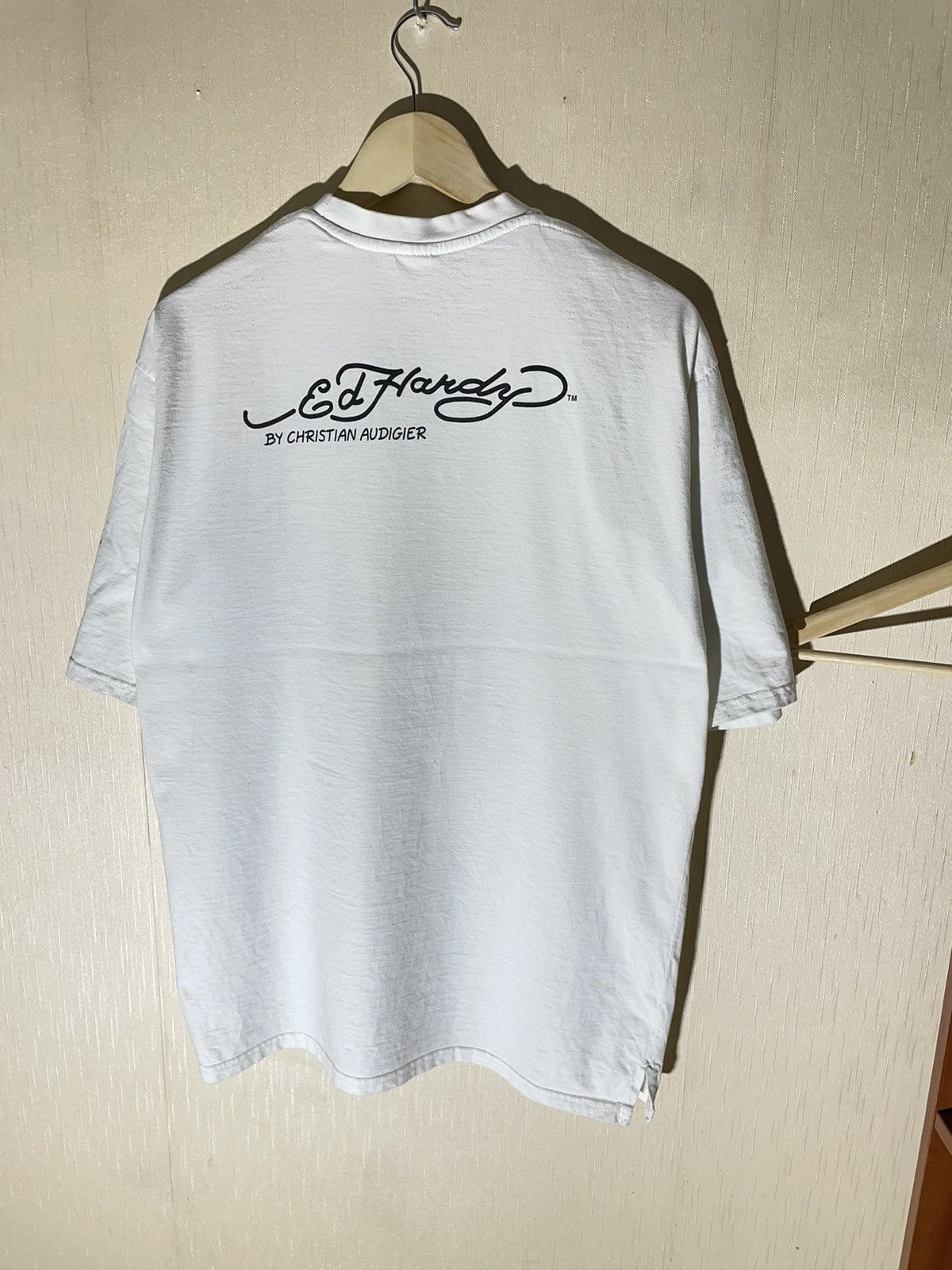 Ed Hardy × Vintage Ed hardy vintage streetwear T shirt 90s Size US XL / EU 56 / 4 - 7 Thumbnail