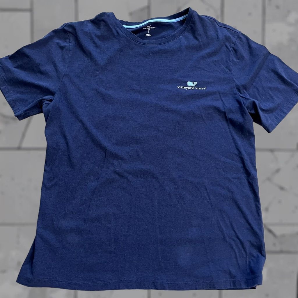 Vineyard Vines Vineyard Vines Blue Crew Neck Graphic Tee Mens L Shirt Size US L / EU 52-54 / 3 - 1 Thumbnail
