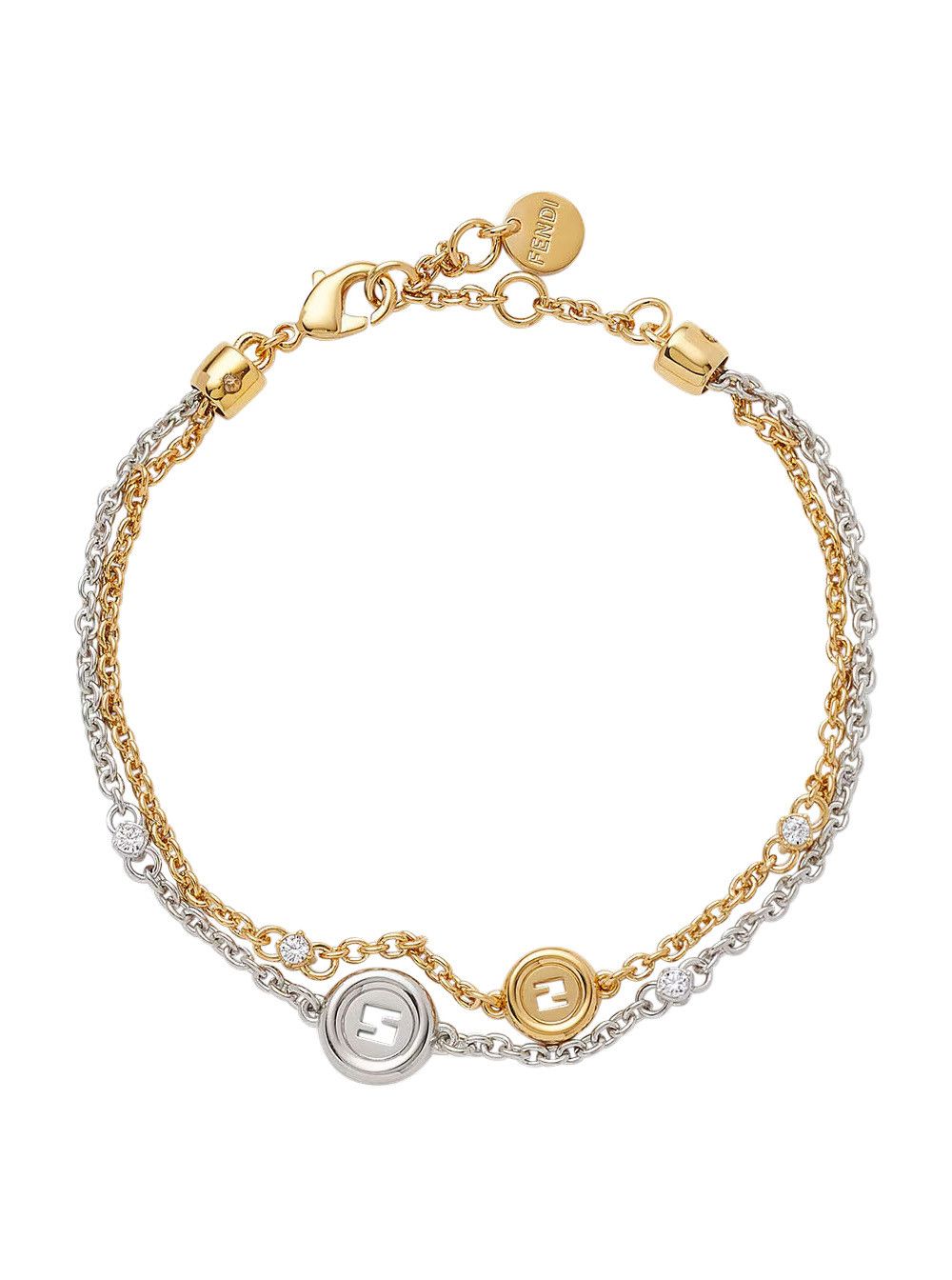 Fendi Bracelet 'EVER ROUND STUD' in Metallic Bronze for Women Size ONE SIZE - 1 Thumbnail