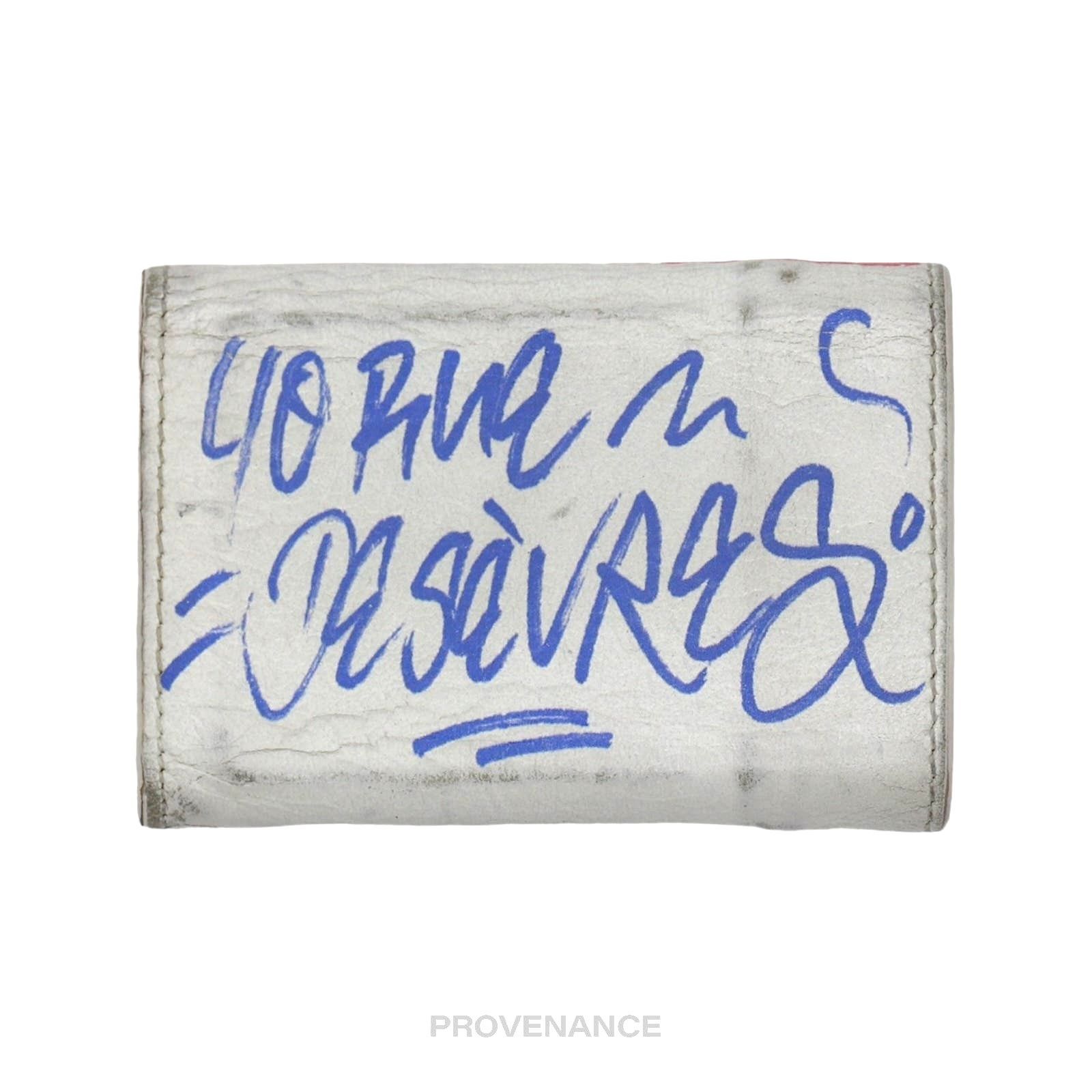 Balenciaga 🔴 Balenciaga Papier Trifold Wallet - Graffiti France Size ONE SIZE - 2 Thumbnail