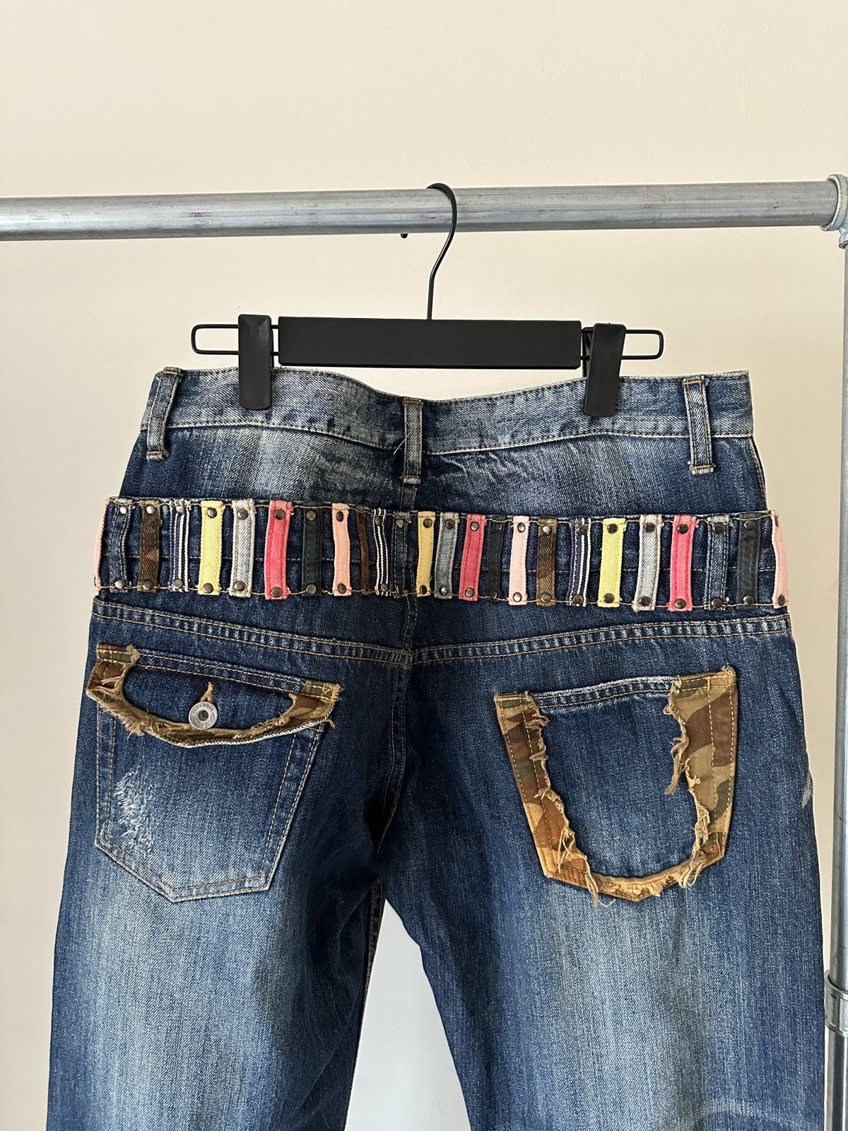 Japanese Brand 2000s Jackrose Double waist jeans Size US 32 / EU 48 - 8 Thumbnail
