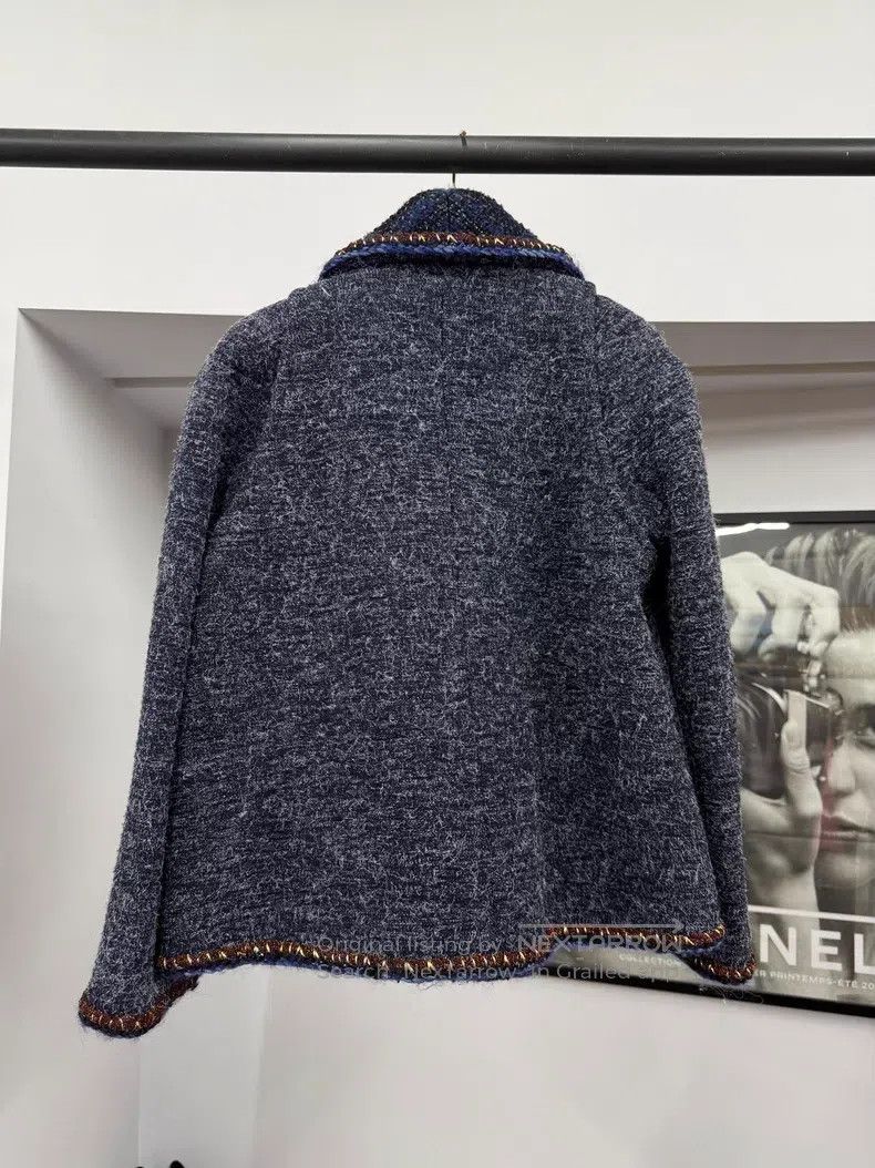 Chanel Chanel Ground Control Centre Series Blue Silhouette Lapel Size XS / US 0-2 / IT 36-38 - 3 Thumbnail