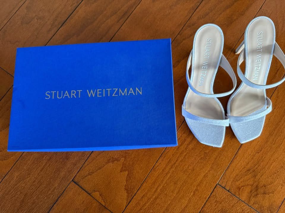 Stuart Weitzman Stuart Weitzman Aleena 100 White heeled sandals Size US 9 / IT 39 - 8 Thumbnail