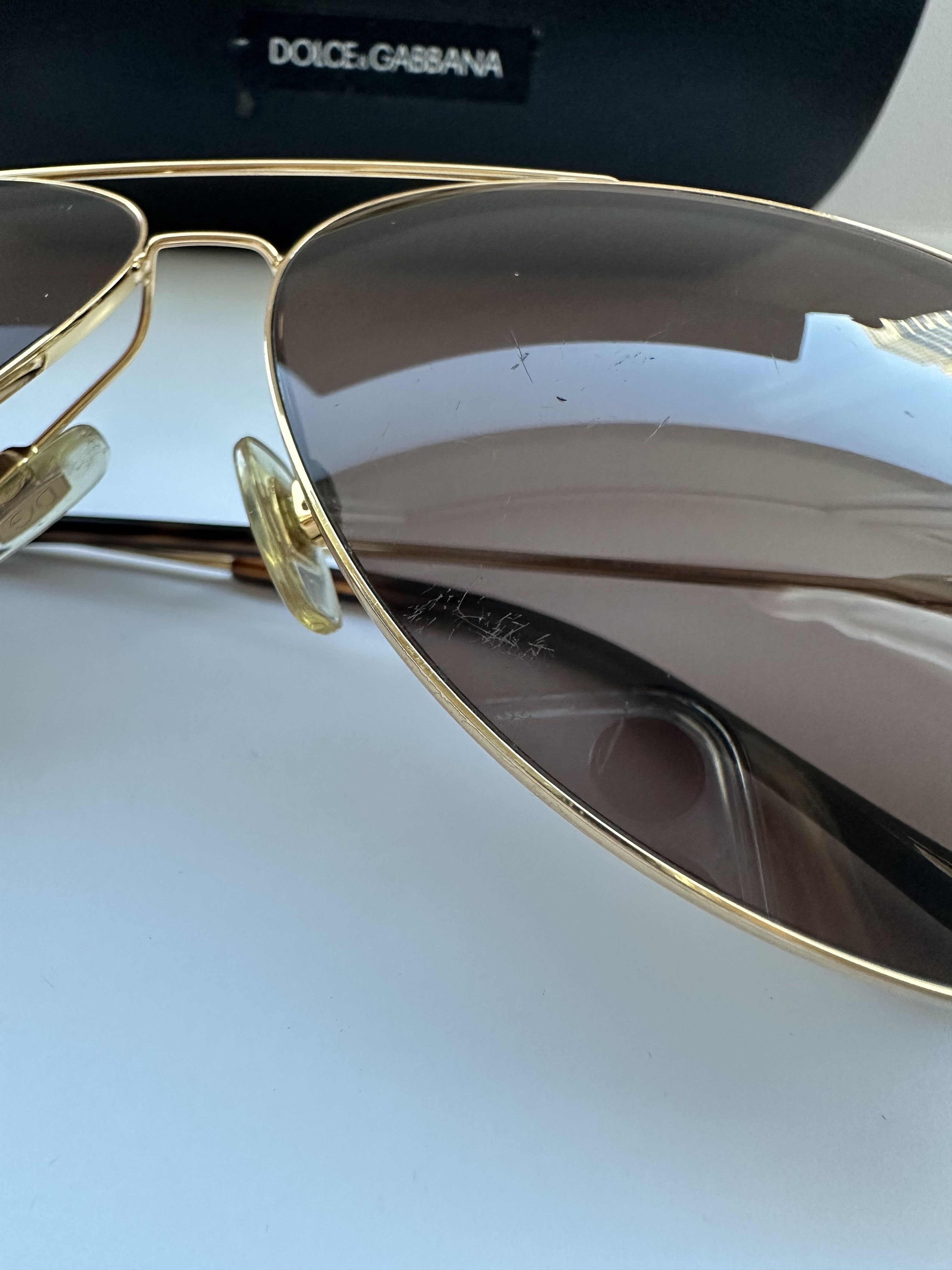 Dolce & Gabbana Dolce & Gabanna DG2129 Aviator Sunglasses Size ONE SIZE - 12 Thumbnail