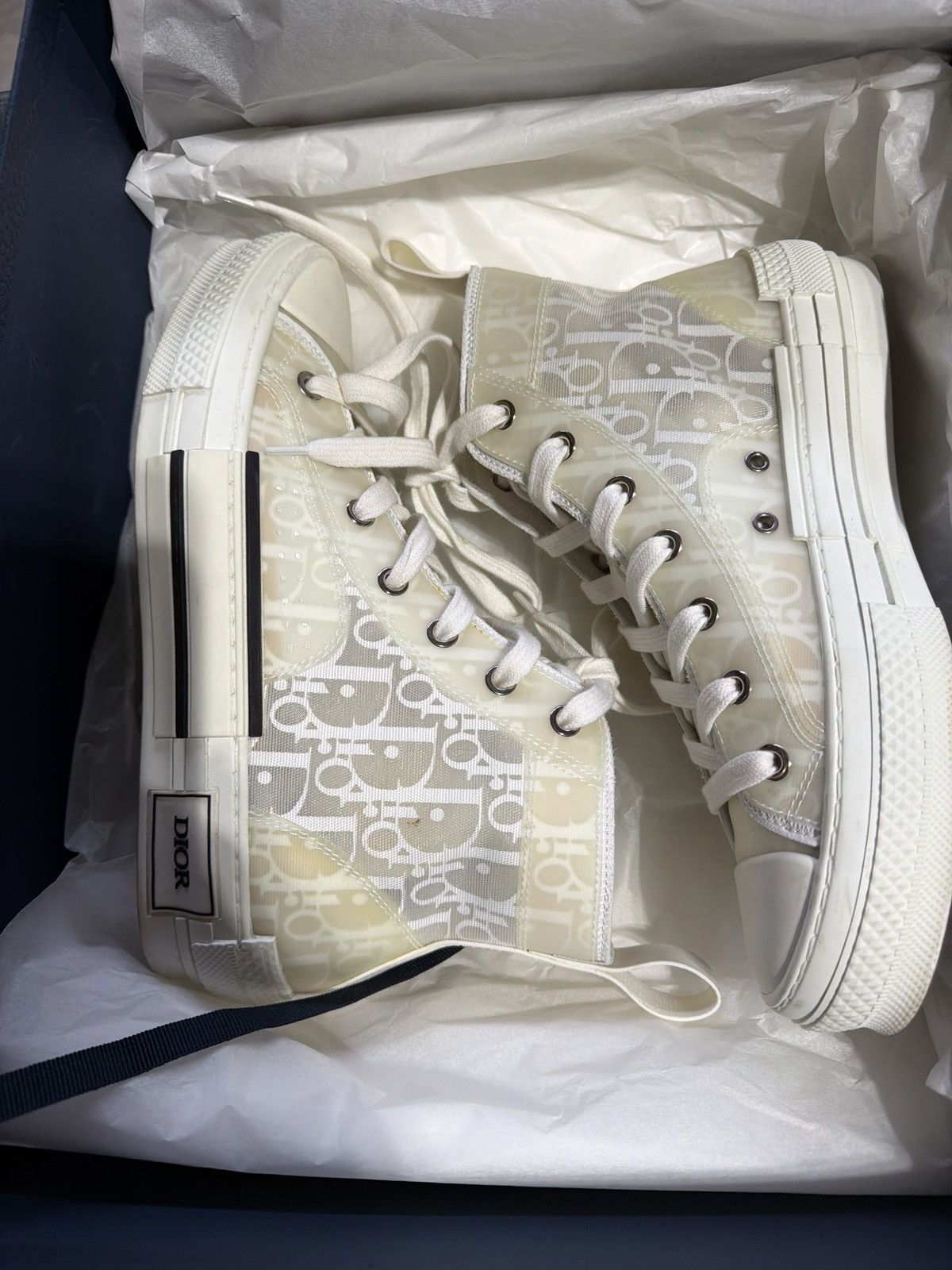 Dior Dior high top B23 Size US 7 / IT 37 - 1 Thumbnail