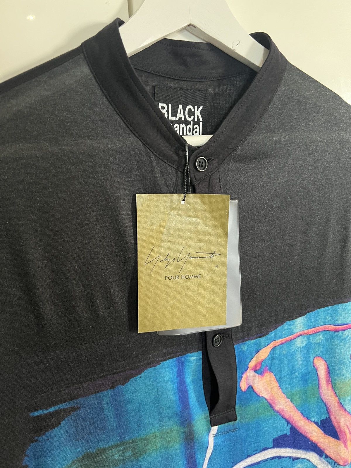 Yohji Yamamoto Yohji Yamamoto Black Scandal Face Graphic long tee Size US L / EU 52-54 / 3 - 2 Thumbnail