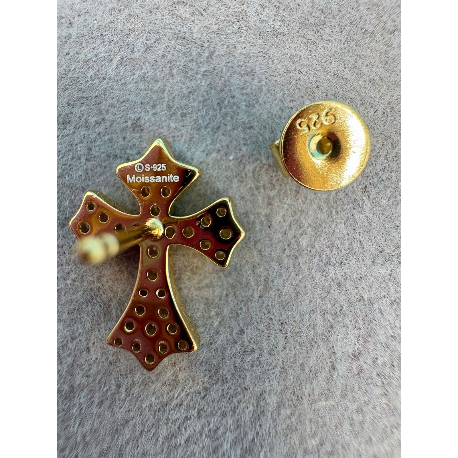 Jewelry NEW Chrome Hearts Style 1CTW Moissanite Stud Earrings Size ONE SIZE - 4 Thumbnail