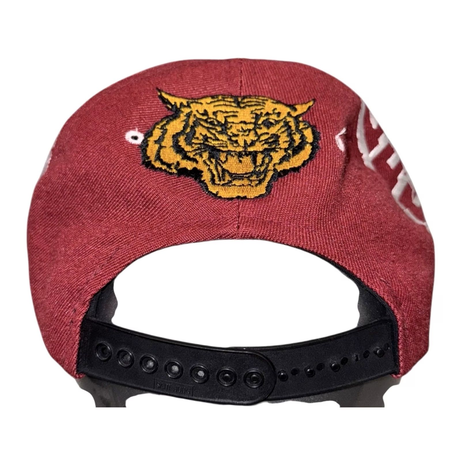 Vintage VINTAGE 90s Morehouse Maroon Tigers Freaknik Atlanta Snapback Hat RARE Hat Mens One Size Red Size ONE SIZE - 3 Thumbnail
