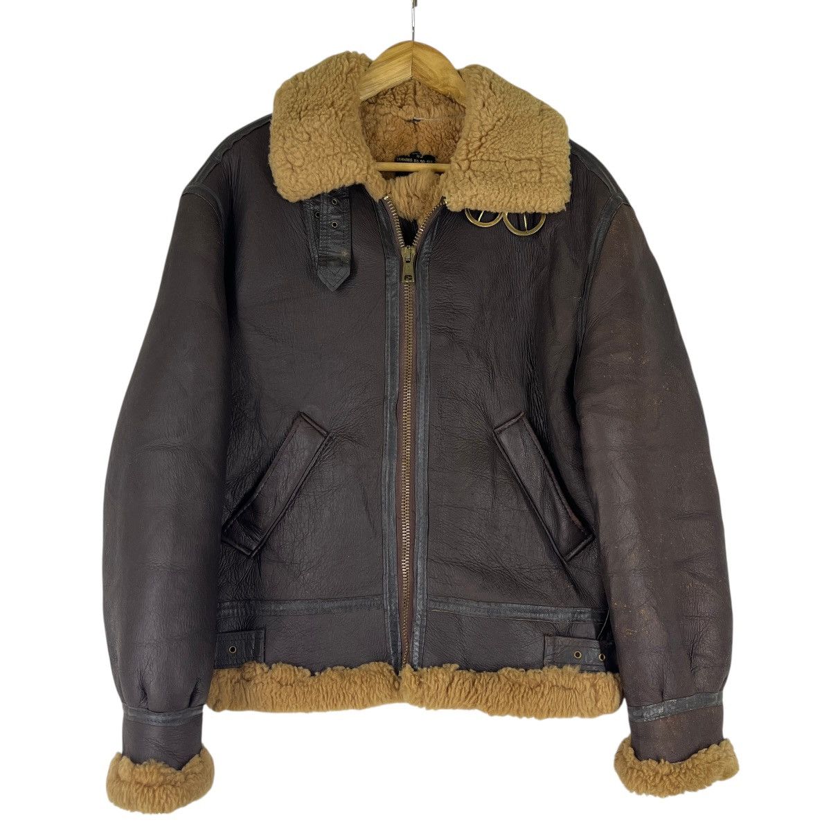 Vintage 🔥 Vintage Type B3 Insignia Shearling Leather Jacket Size US S / EU 44-46 / 1 - 2 Thumbnail