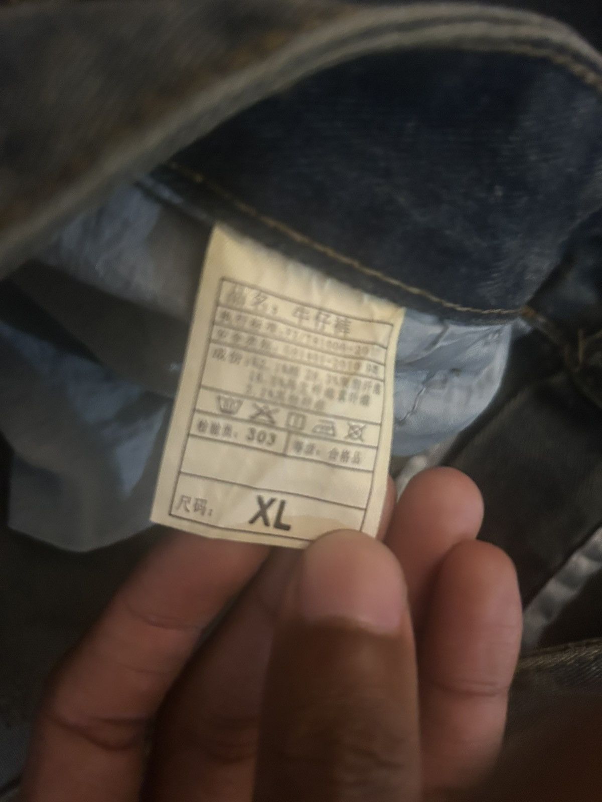 Other × Vintage Dark jeans Size US 34 / EU 50 - 3 Thumbnail