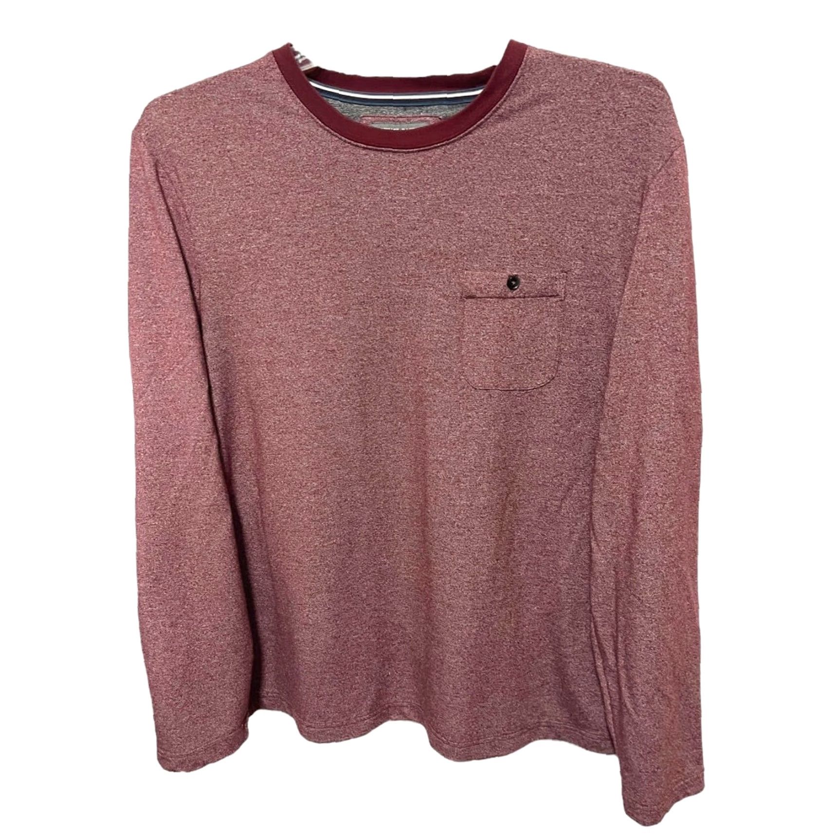 Vintage Michael Bastian Long Sleeve Crew Neck Pocket Mens Red Heather L Shirt Size US L / EU 52-54 / 3 - 4 Thumbnail
