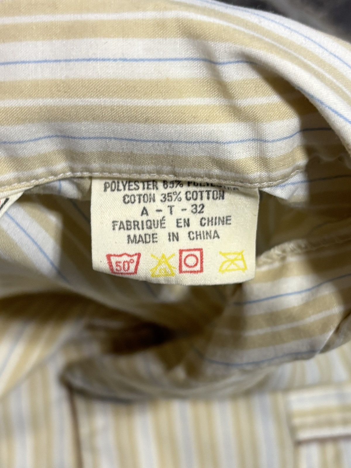 Vintage Vintage Striped Pyjama Set 1970s 80s Matching 2 Piece Suit Size US 34 / EU 50 - 6 Thumbnail