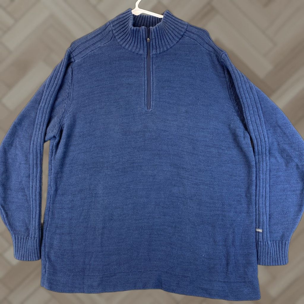 Polo Ralph Lauren Polo Ralph Lauren Men's Sweater 1/4 Zip Long Sleeve Casual Pullover 2XL Blue Size US XXL / EU 58 / 5 - 1 Thumbnail